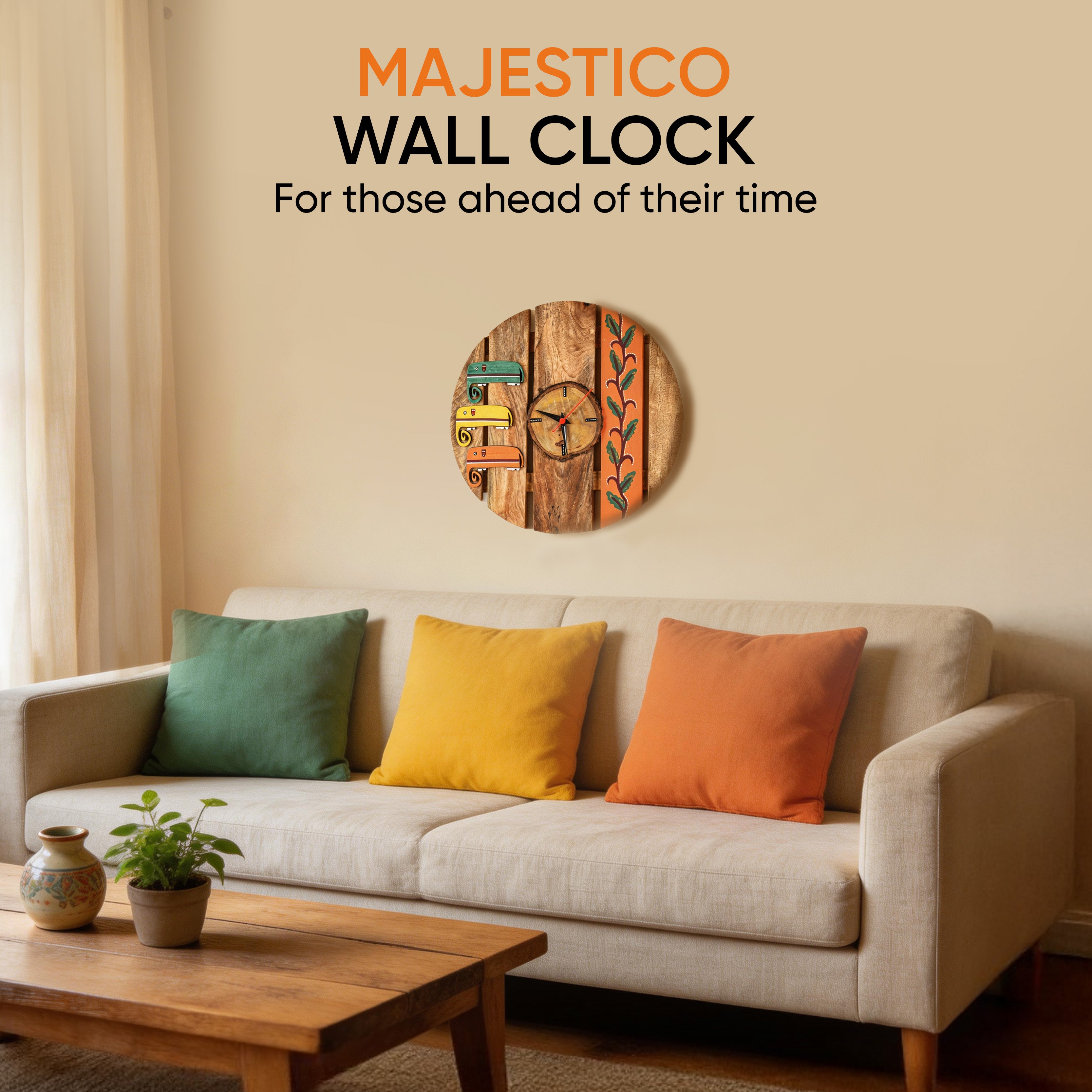 Majestic Elephants Wall Clock (12x1x12)
