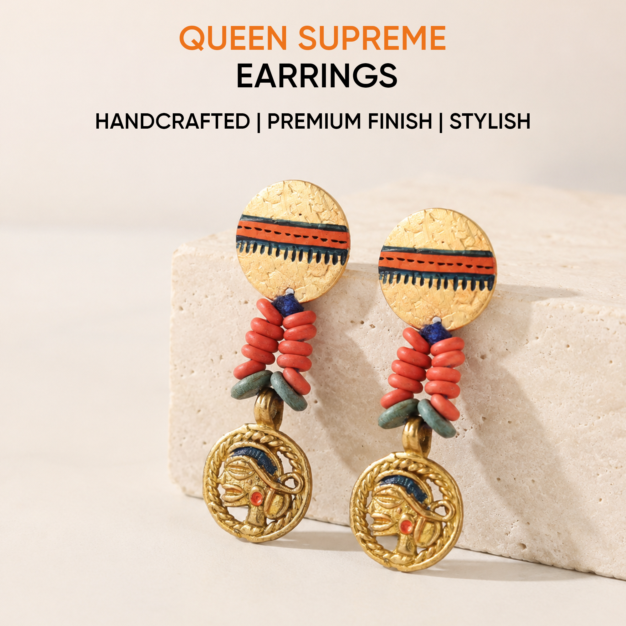 Queen Supreme Handcrafted Tribal Earrings