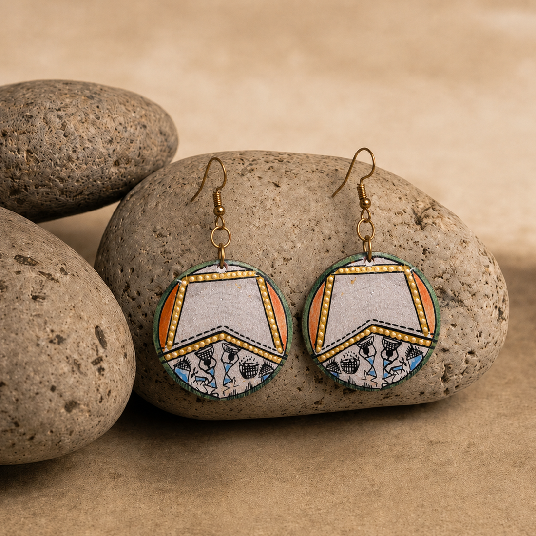Remi-III Handcrafted Tribal Art Earrings