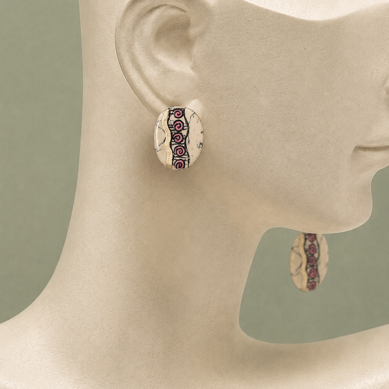 Golden Petal Blooms Ethnic Earrings