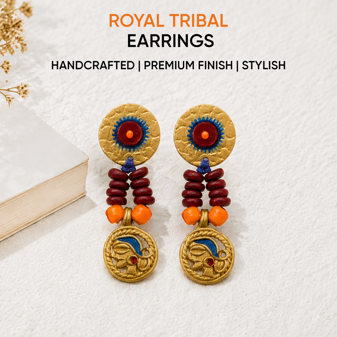 The Royals Handcrafted Tribal Earrings