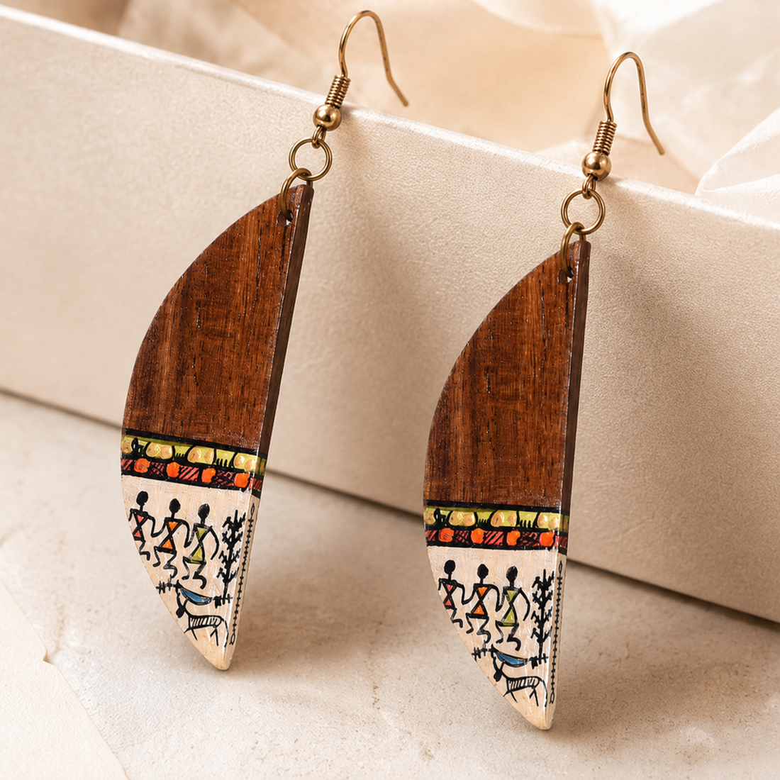 Dew Half Moon Earrings