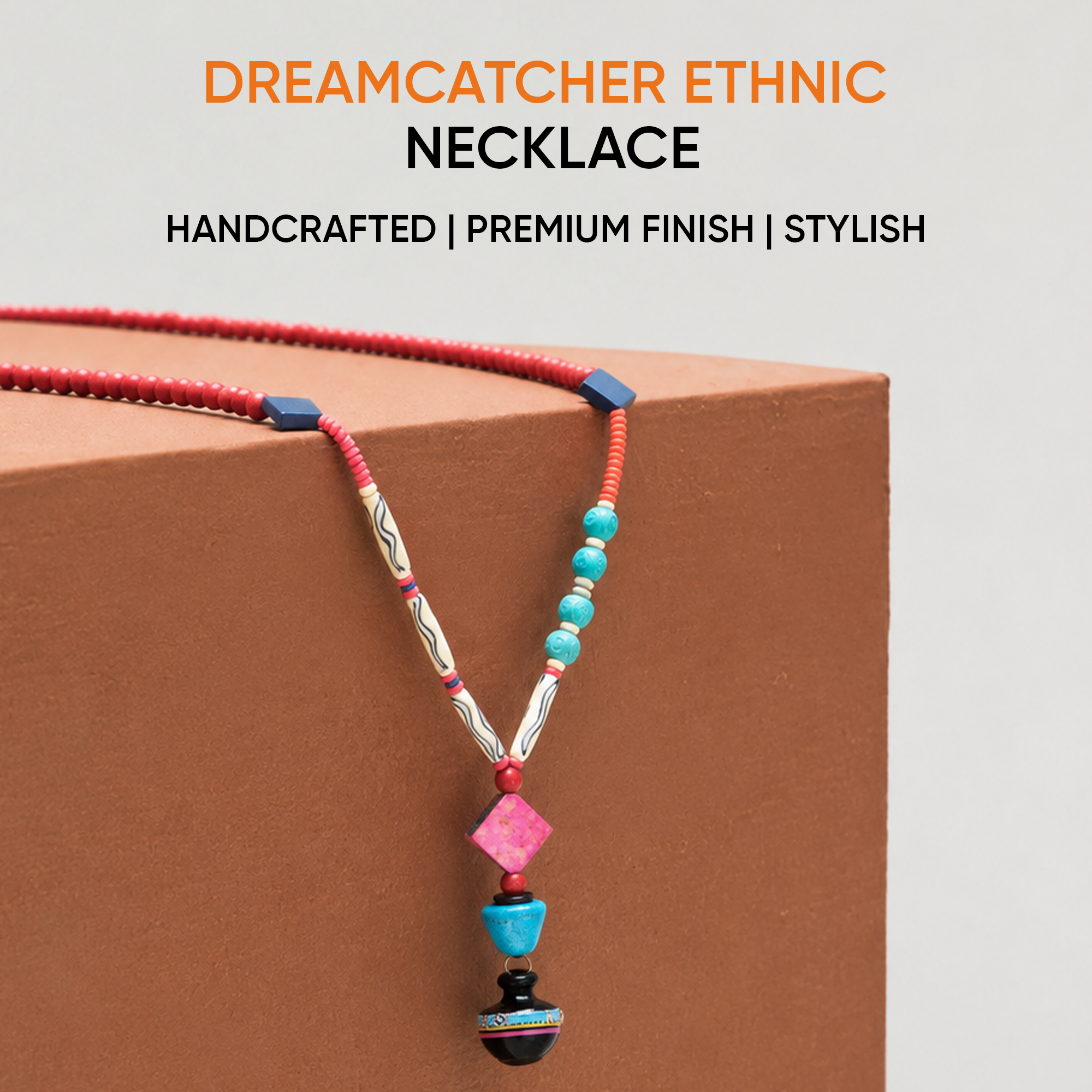 Wanderlust Dreamcatcher Lariat Handcrafted Ethnic Necklace