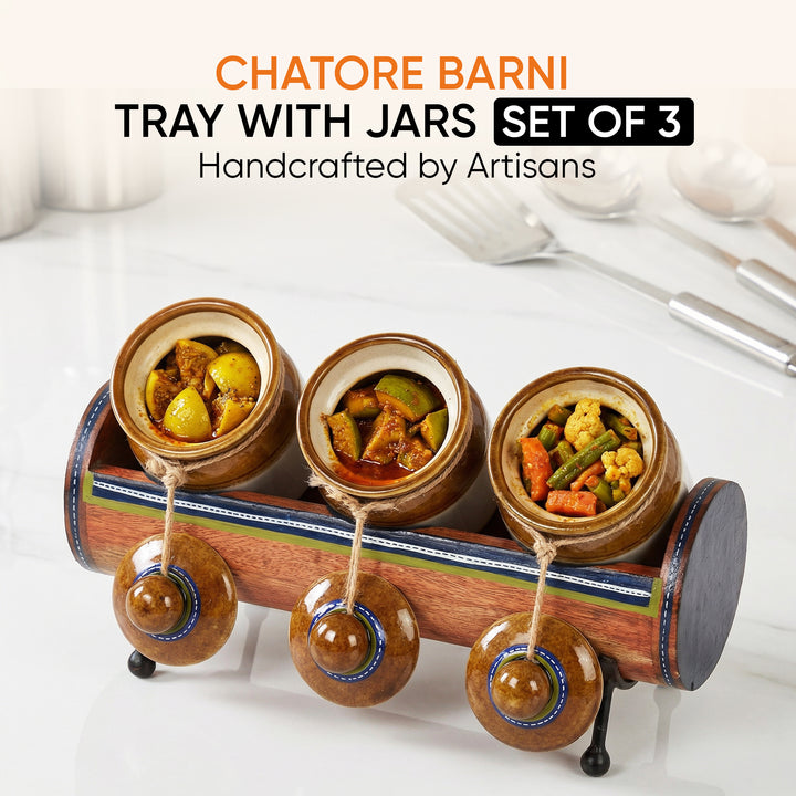 Chatore Barni Set with Stylish Tubular Stand