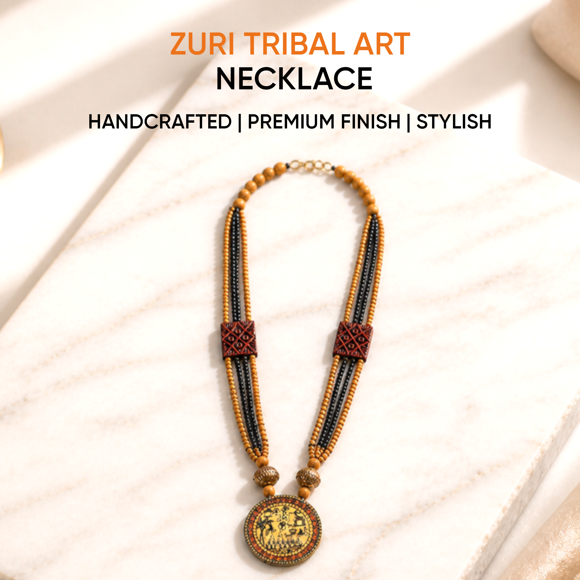 Zuri Tribal Art Necklace