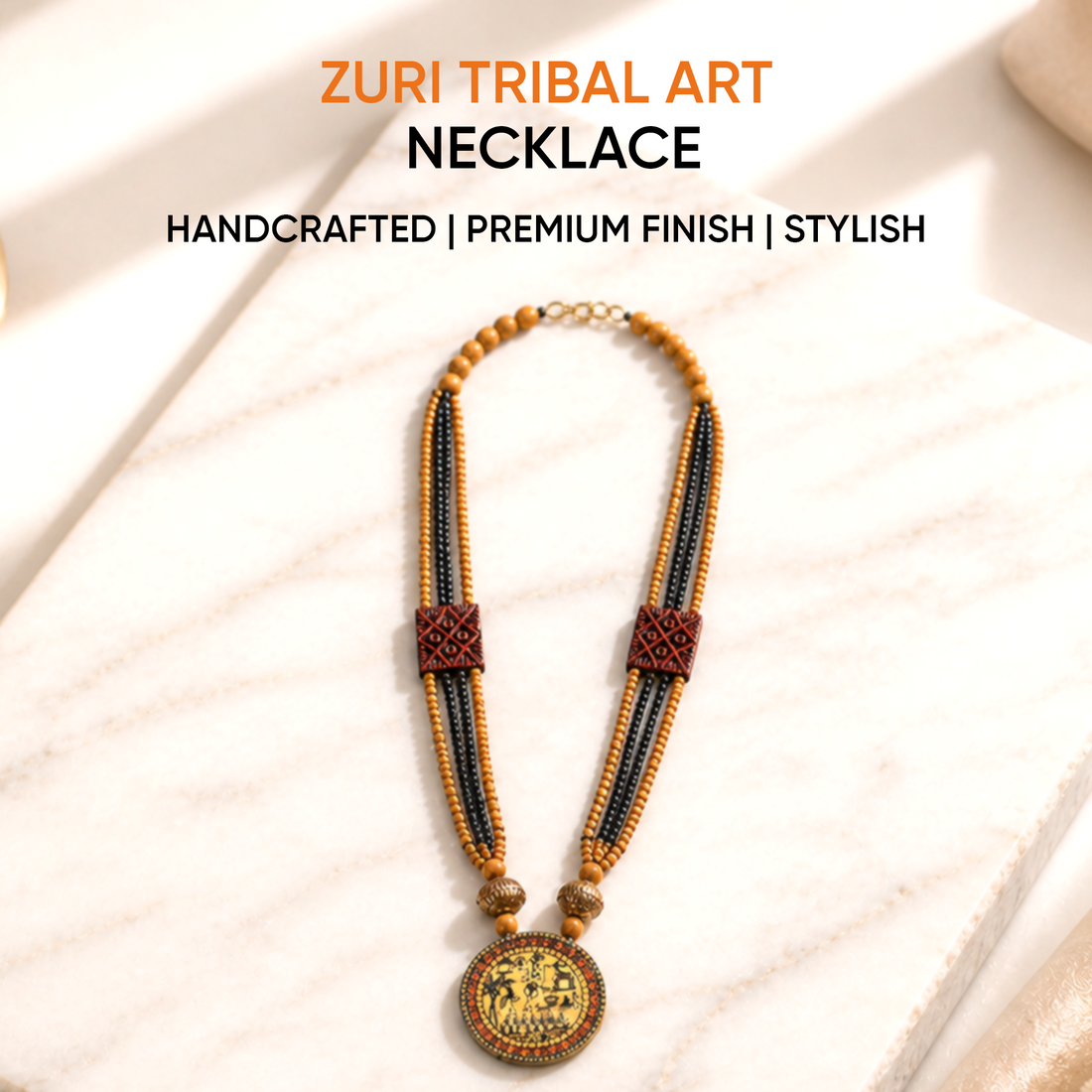 Zuri Tribal Art Necklace