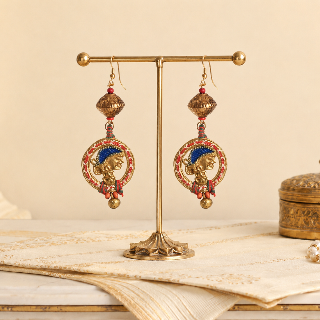 The Red Queen Handcrafted Earrings