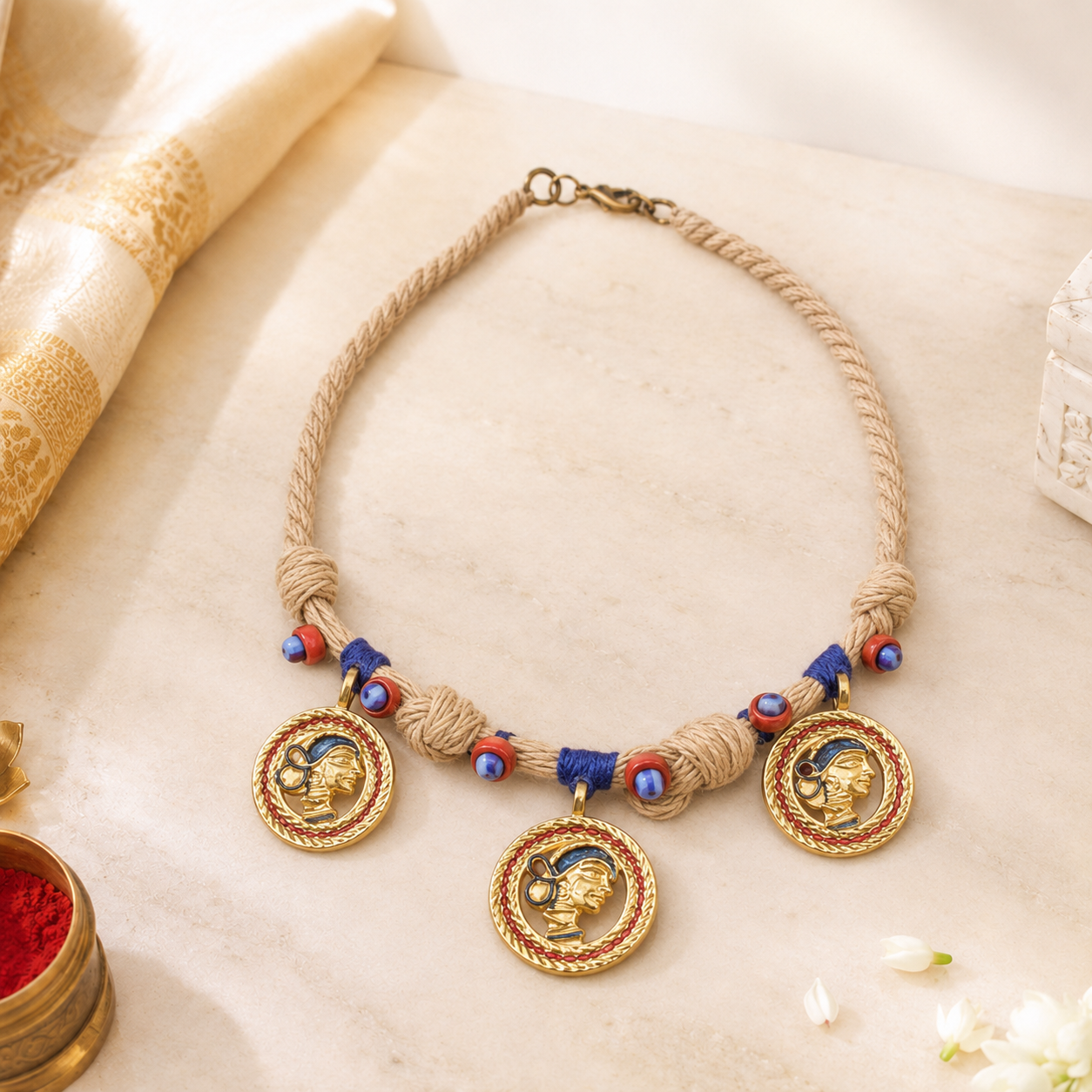 Royal Sisters Handcrafted Necklace