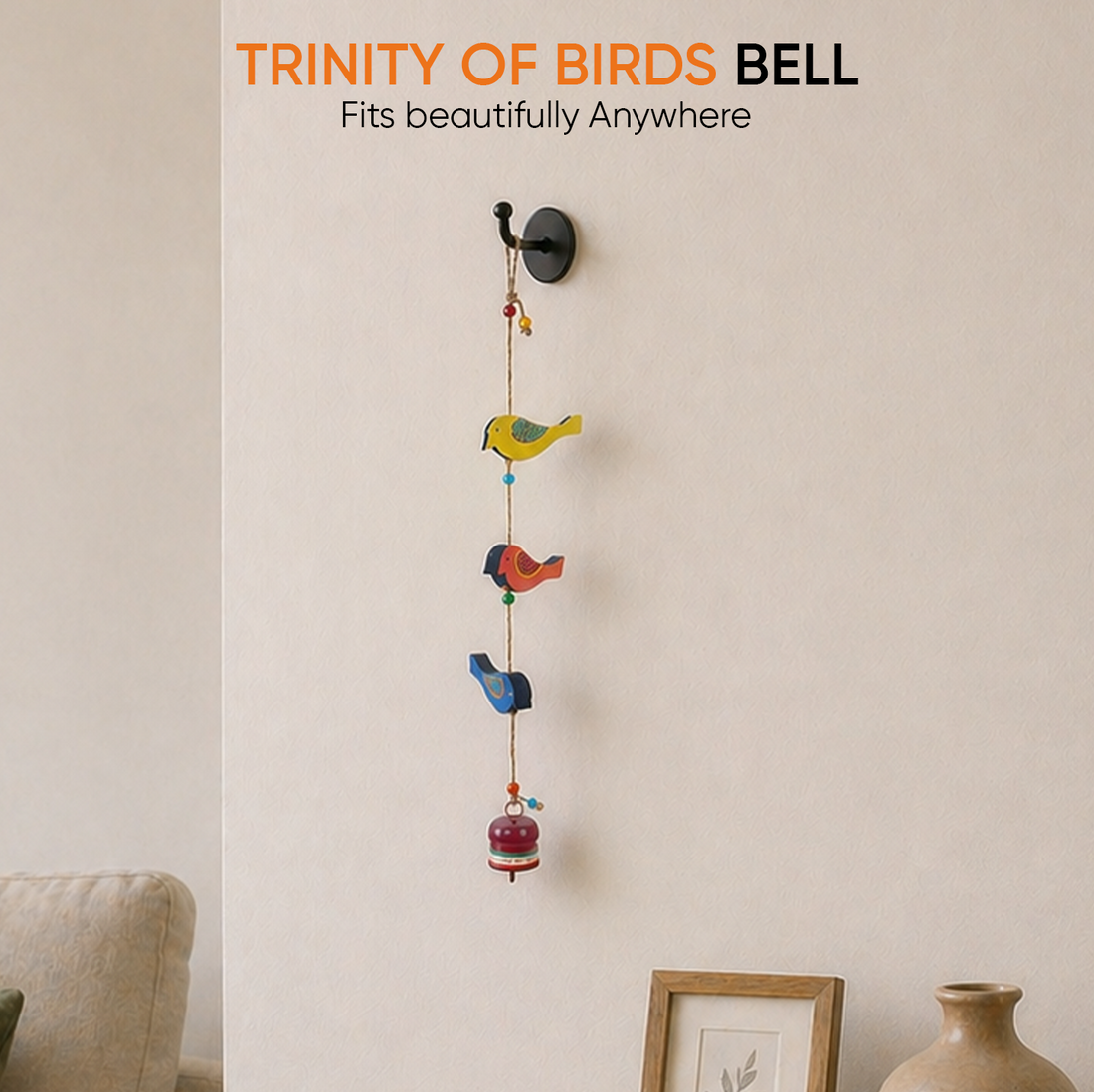 Trinity Of Birds Windchime (5x2.5x28)