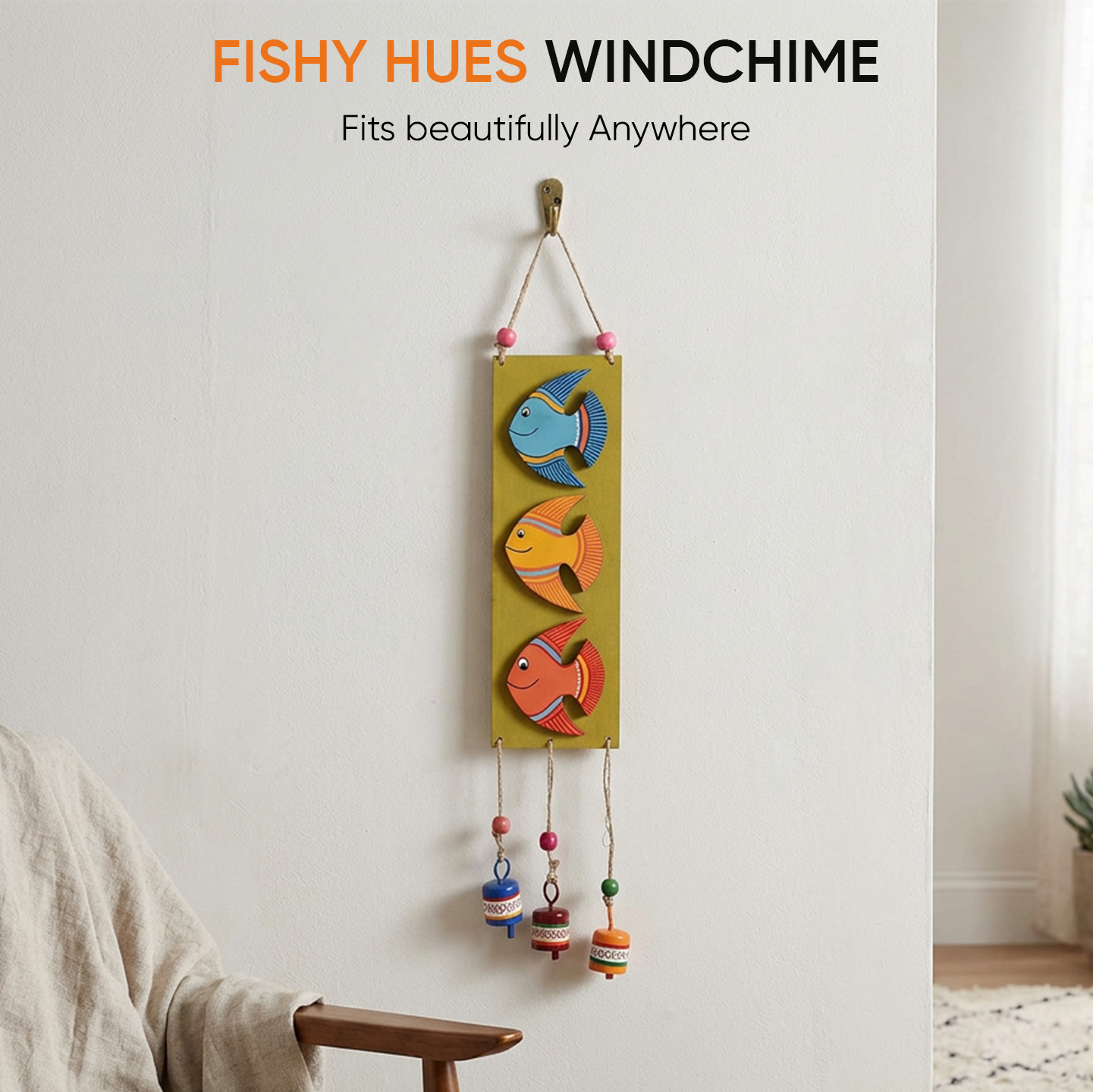 Fishy Hues Windchime (3x1x19)