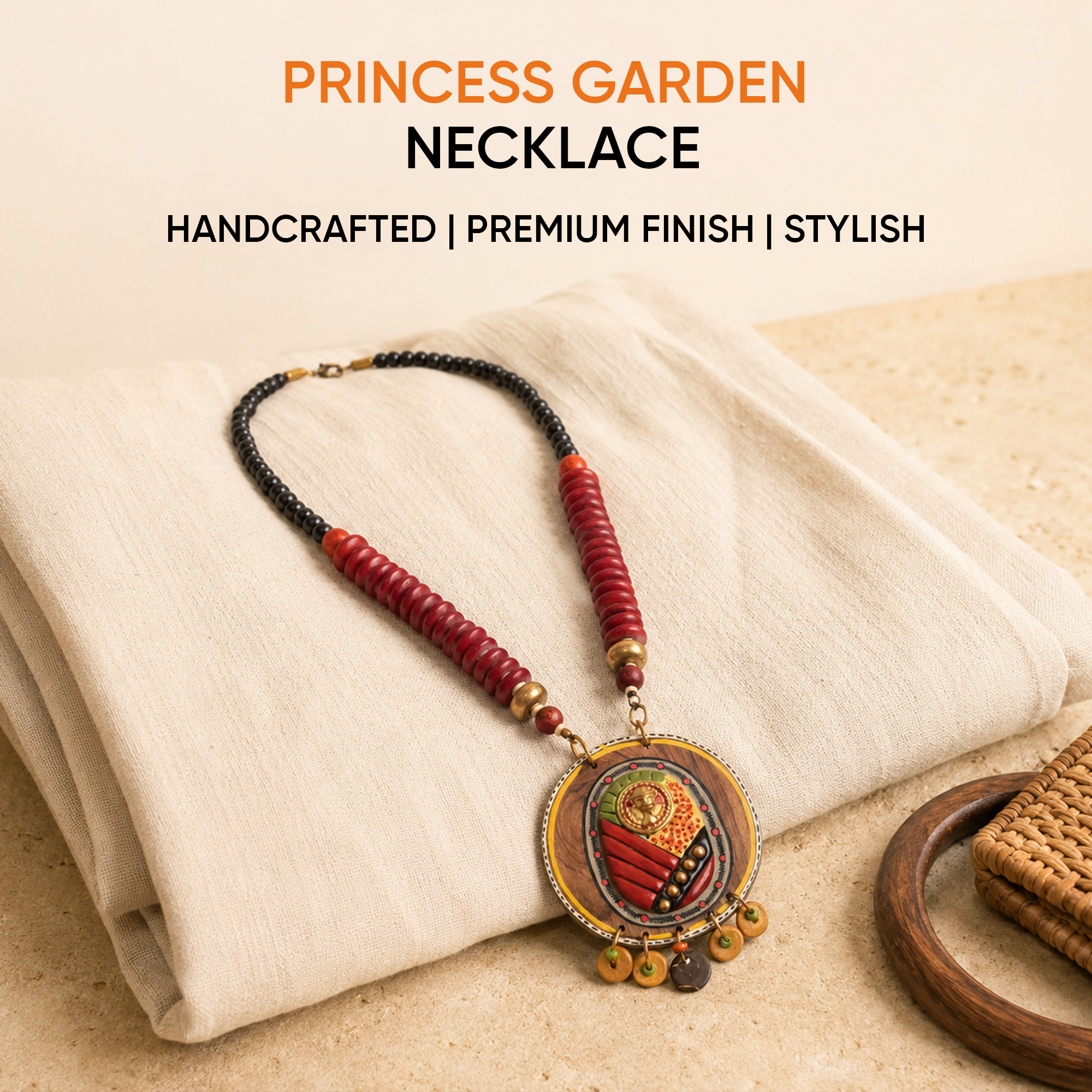 The Princess Garden' Handcrafted Tribal Dhokra Necklace