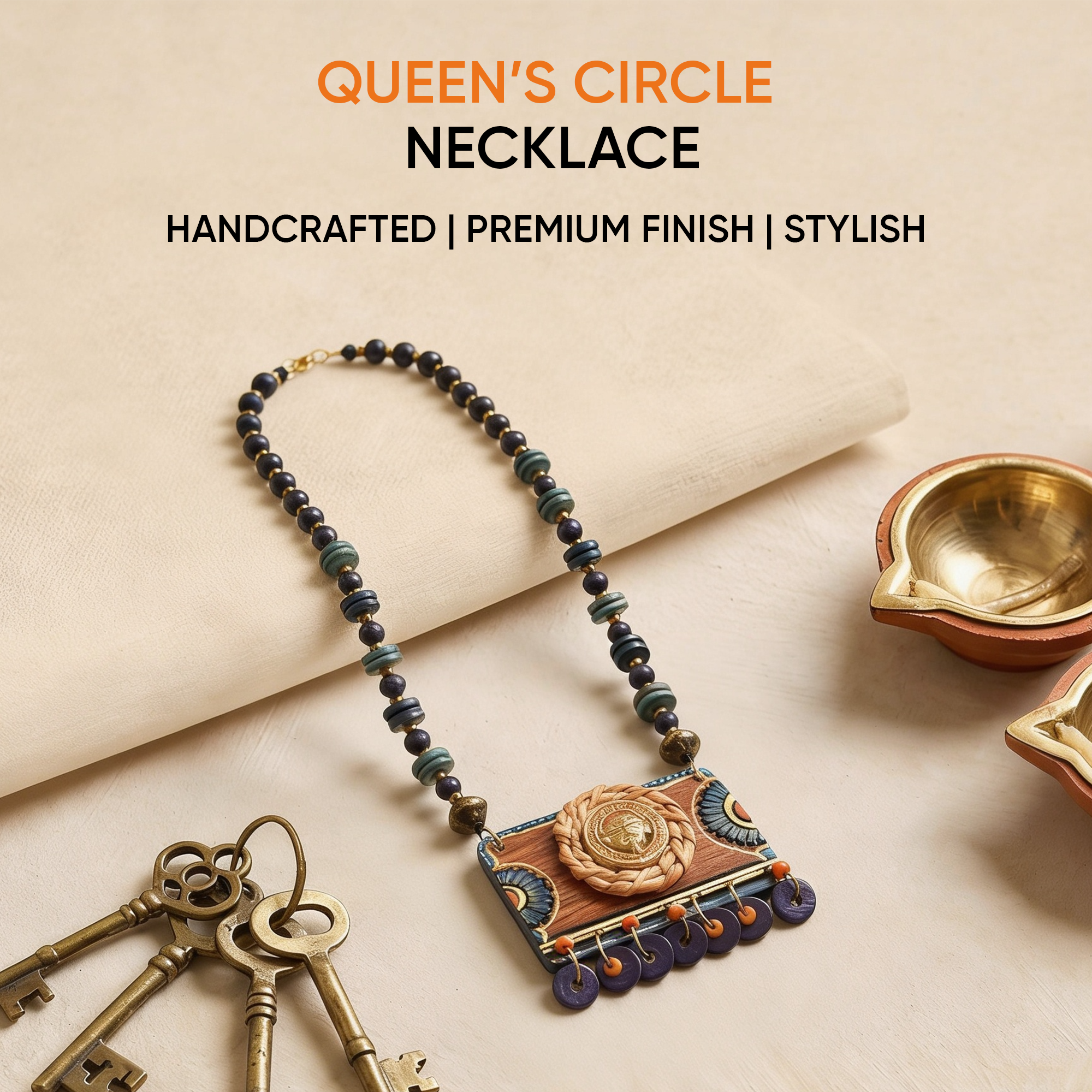 The Queen's Circle Handcrafted Tribal Necklace