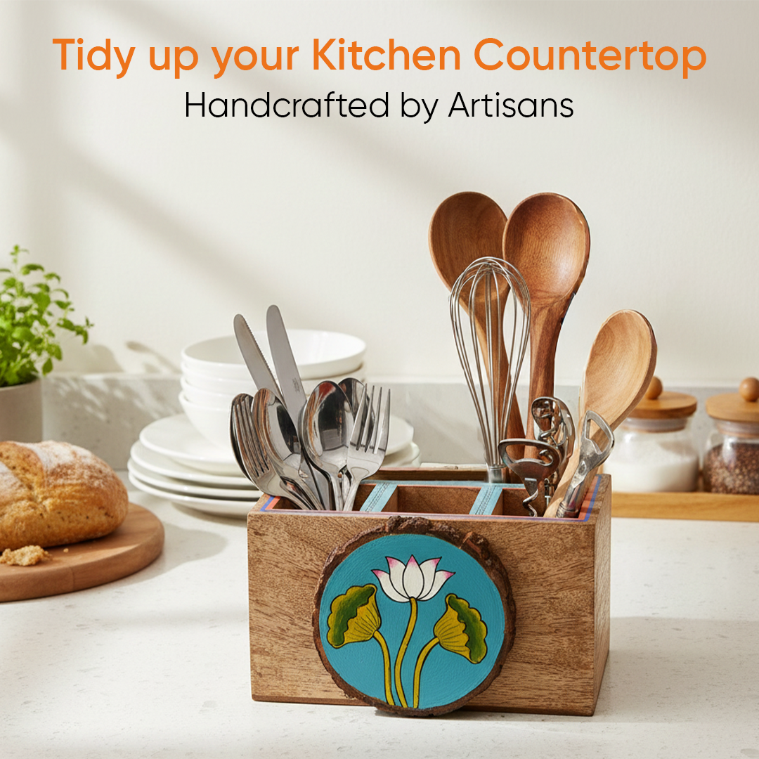 Pichhwai Iteeha Cutlery Storage Box