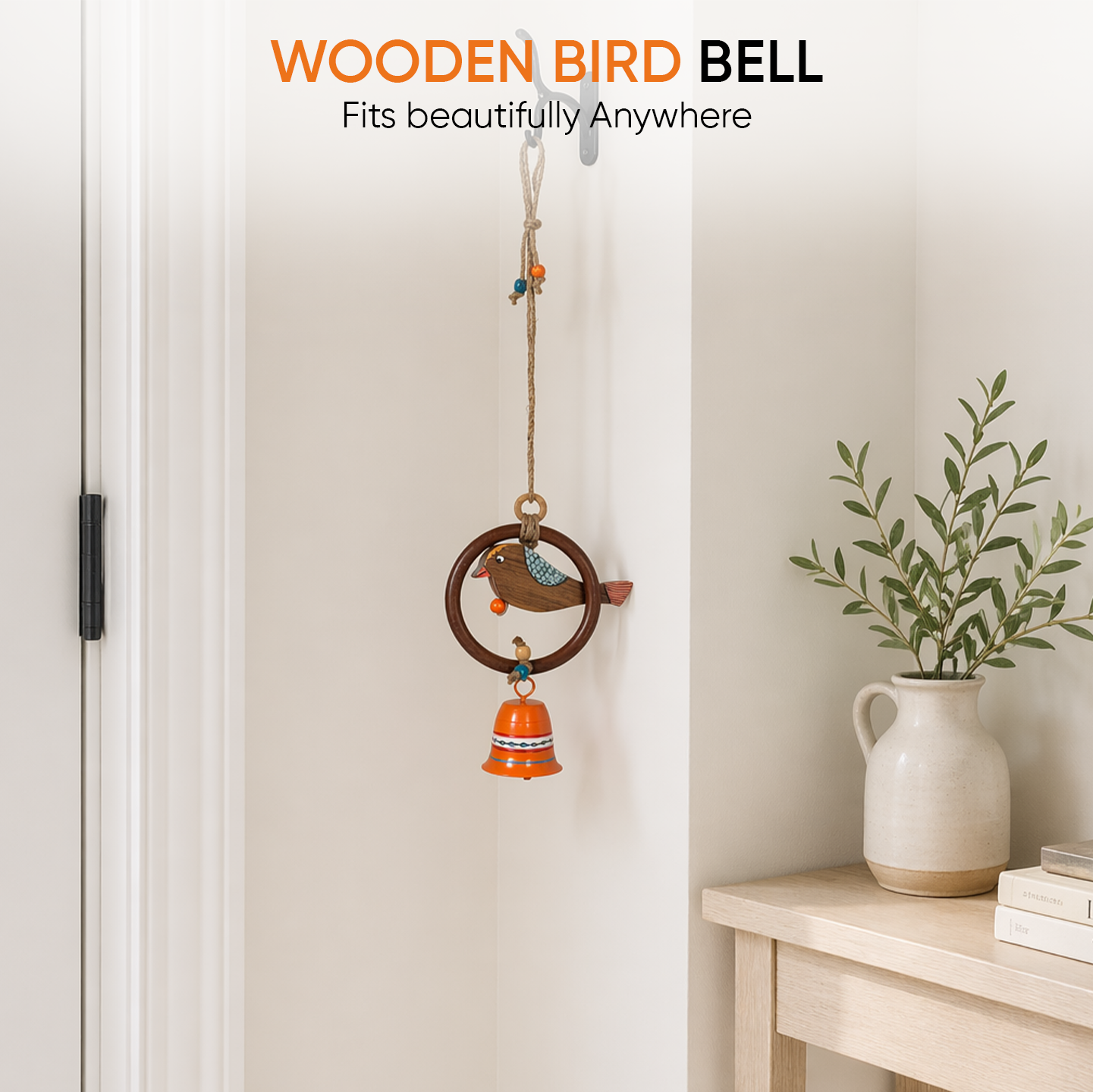 Nature'S Melody Wooden Bird Windchime (4.5x5x21)