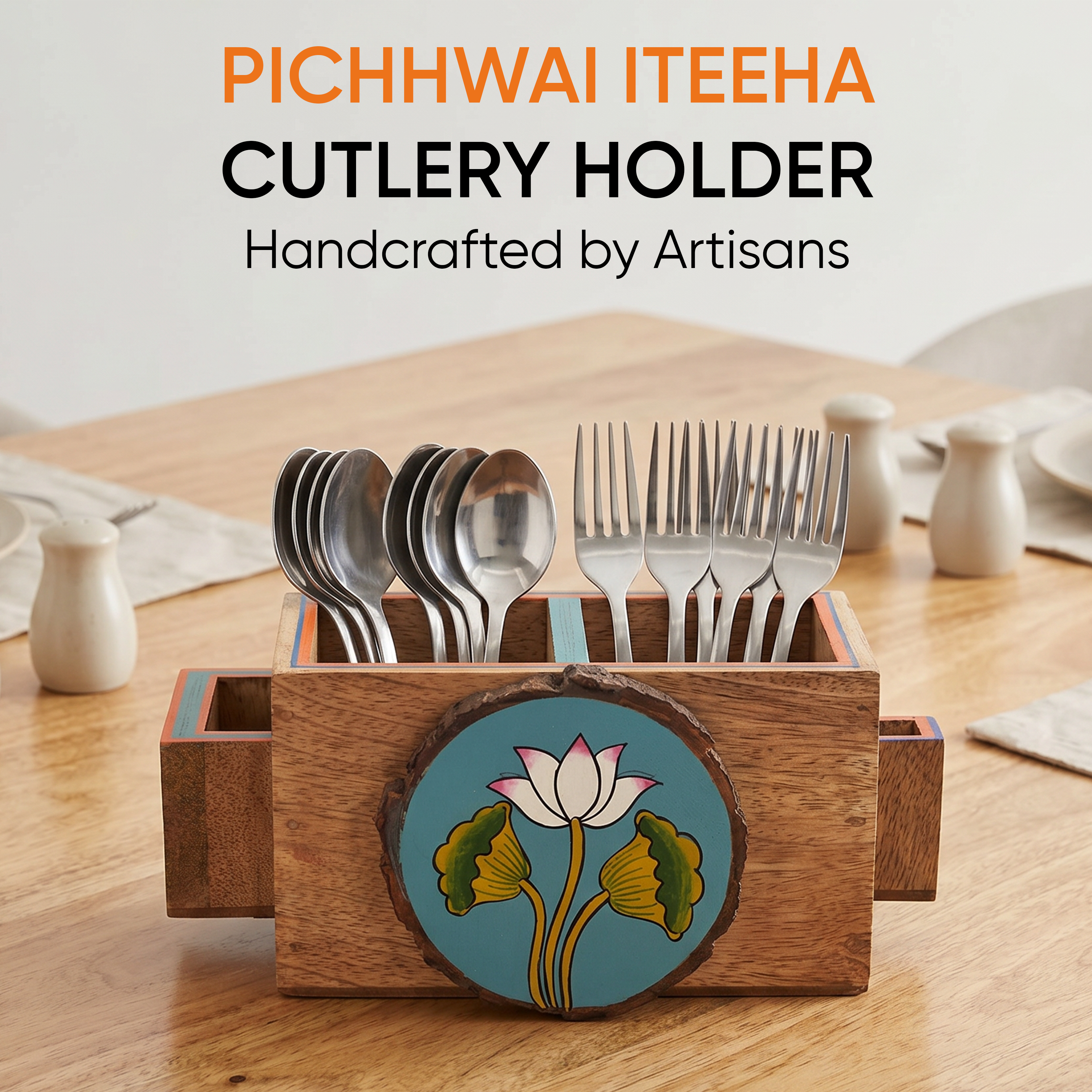 Pichhwai Iteeha Cutlery Holder Box