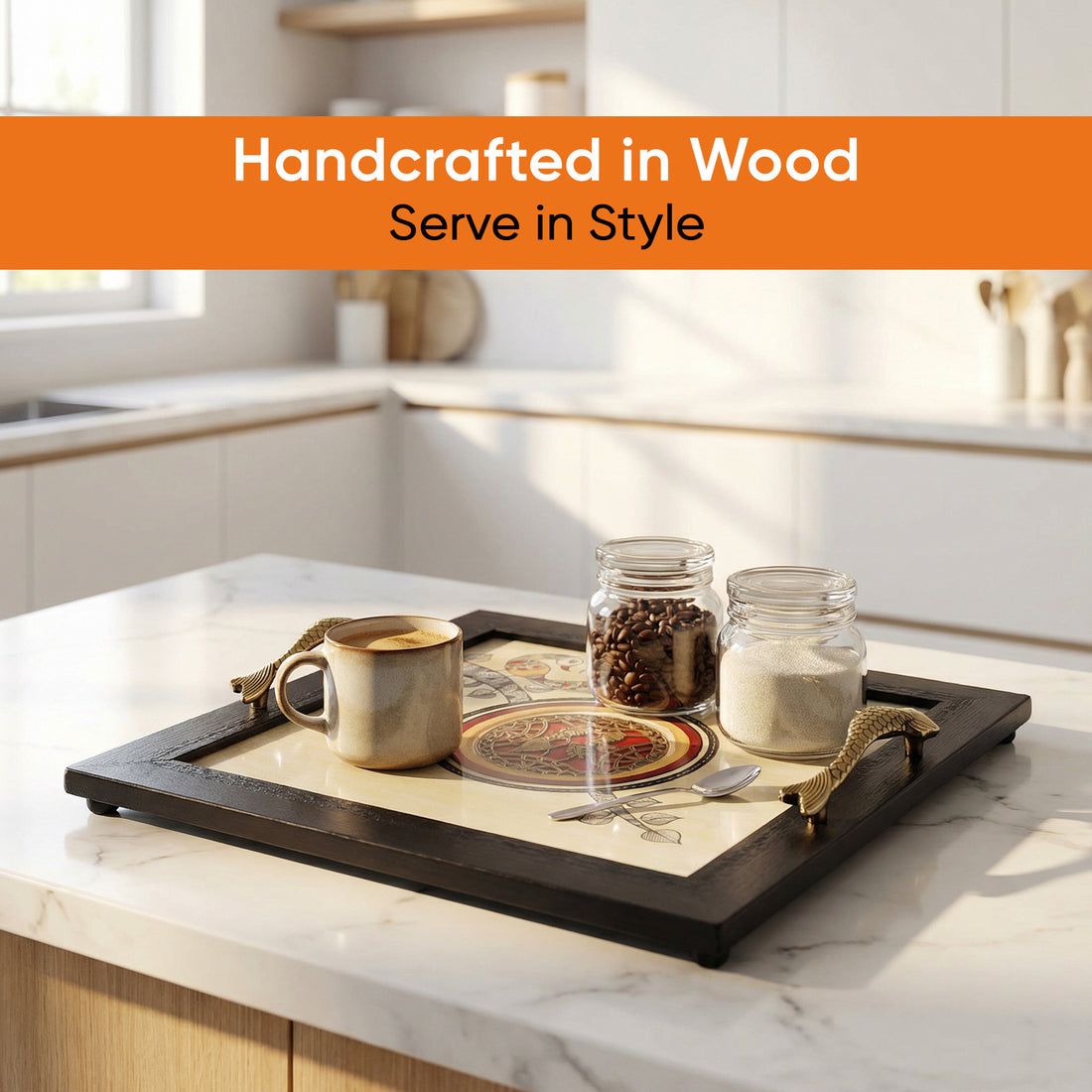 Artisan's Harmony Handcrafted Tray