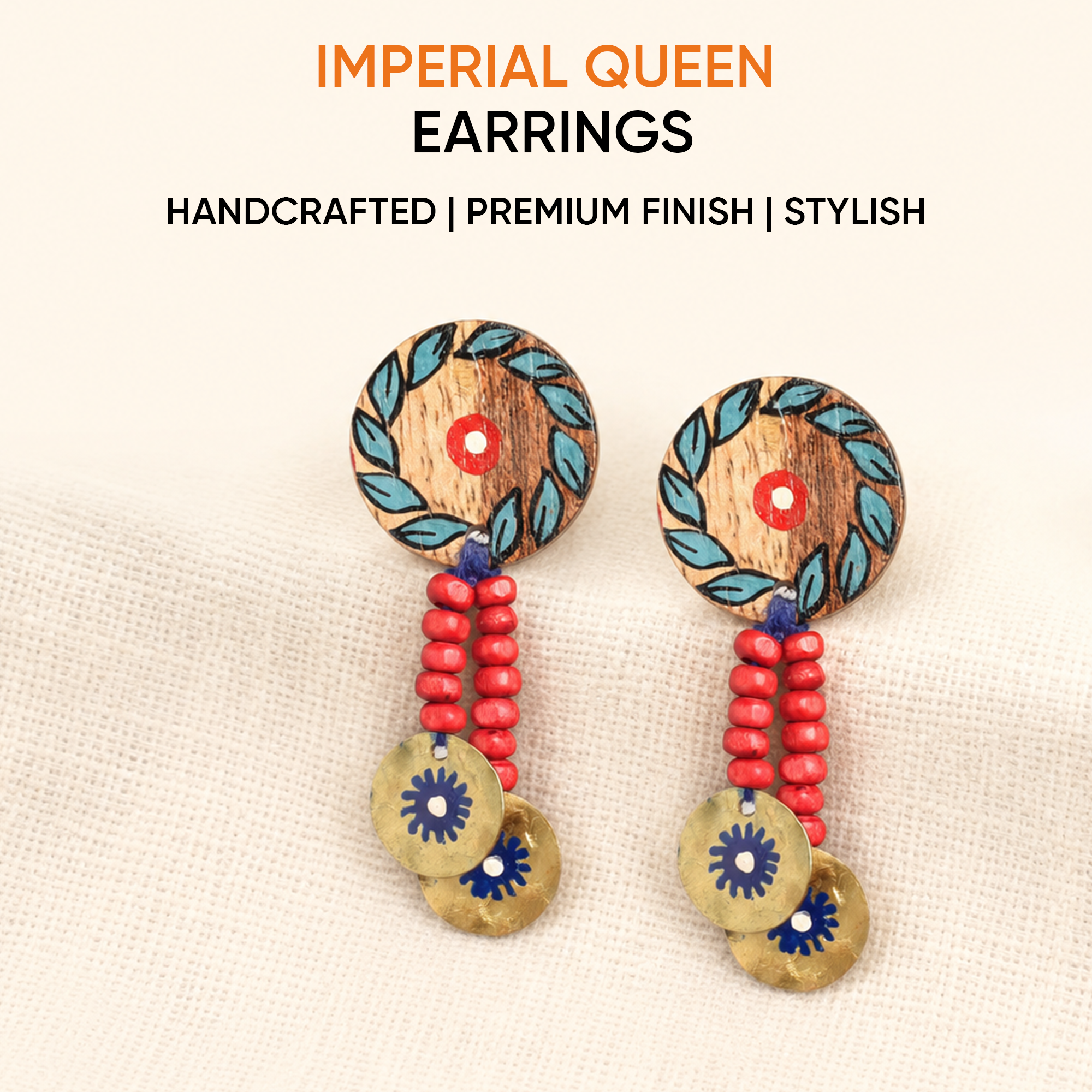 The Imperial Queen Handcrafted Tribal Earrings