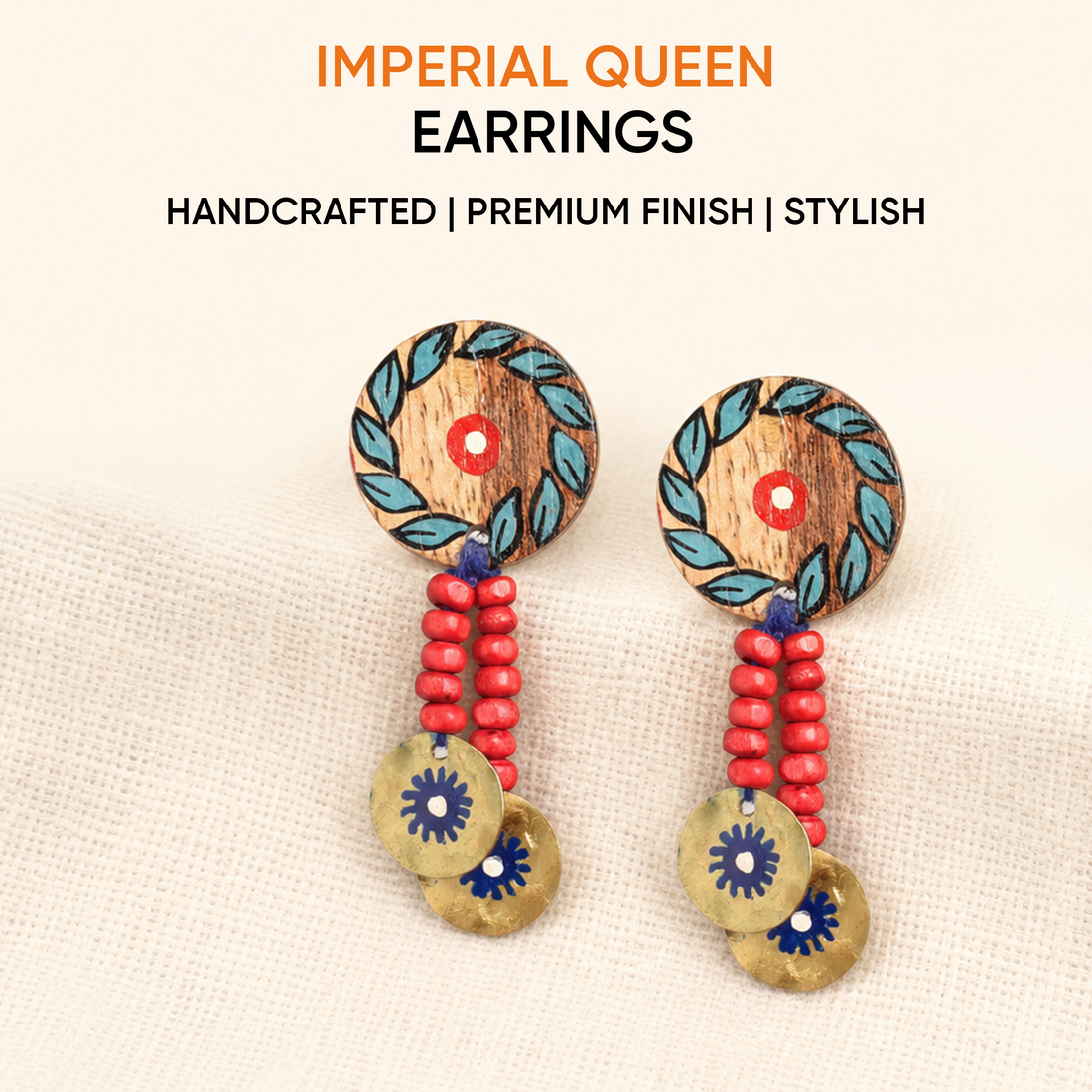 The Imperial Queen Handcrafted Tribal Earrings