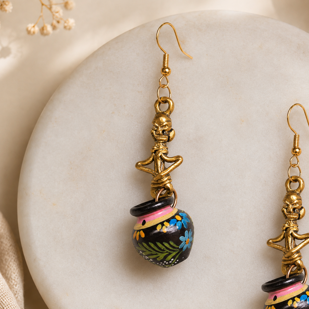 Clay Whisperers Ethnic Earrings