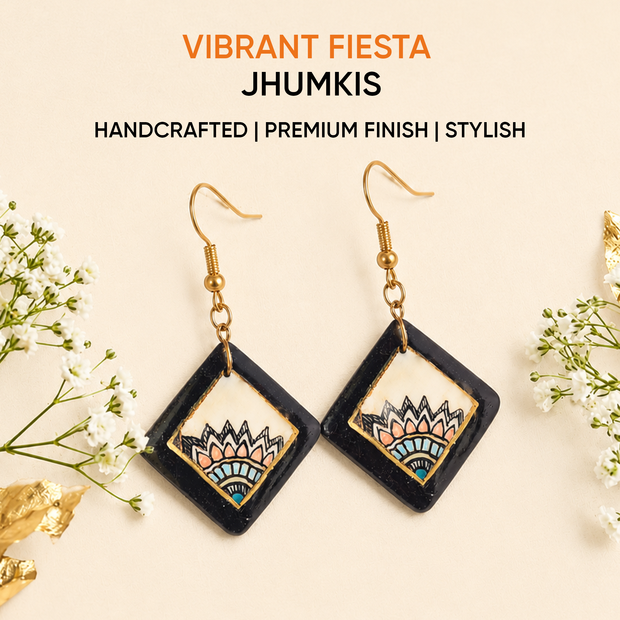 Vibrant Fiesta Jhumkis