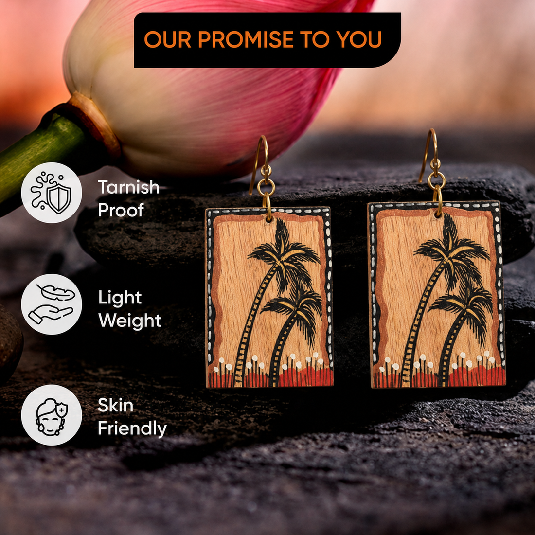 The Palms Handcrafted Tribal Earrings