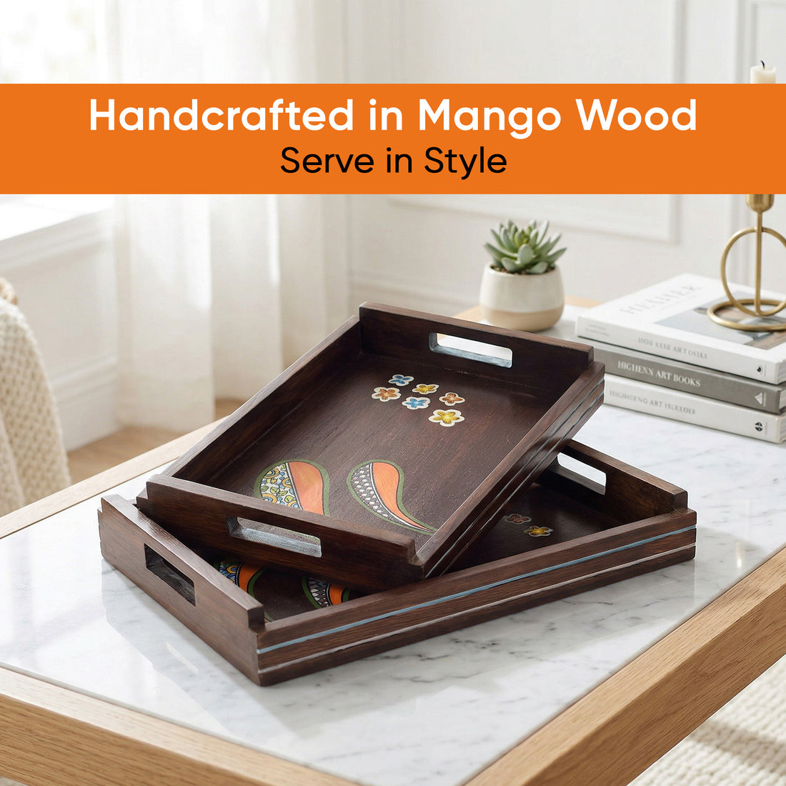 Blooming Leaves Serving Trays S02