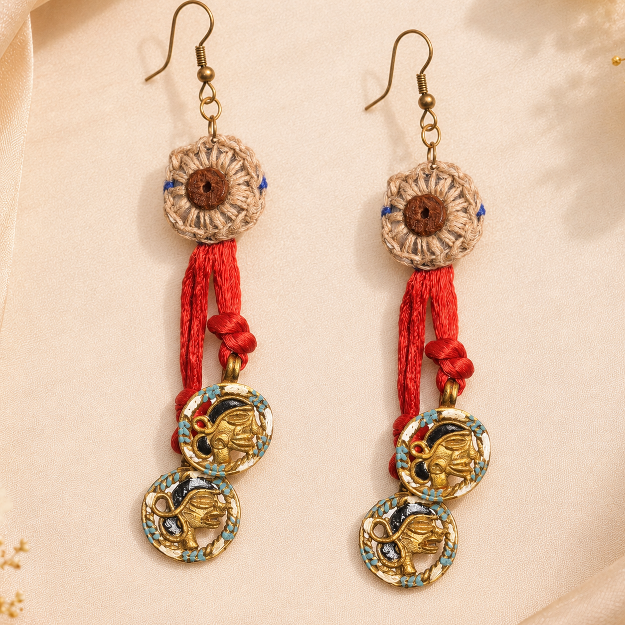 Rustic Glam: Handcrafted Wooden Earrings