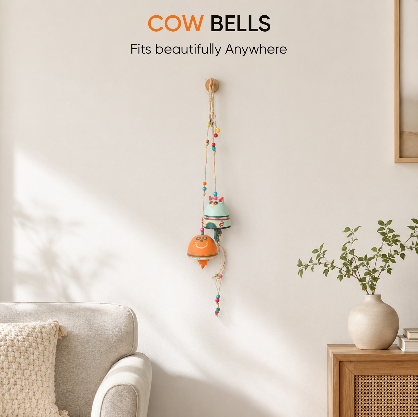 Handcrafted Terracotta Cow Bells S02