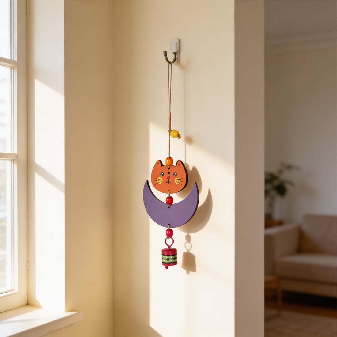 Cute Kitty Wind Chime (10x4)