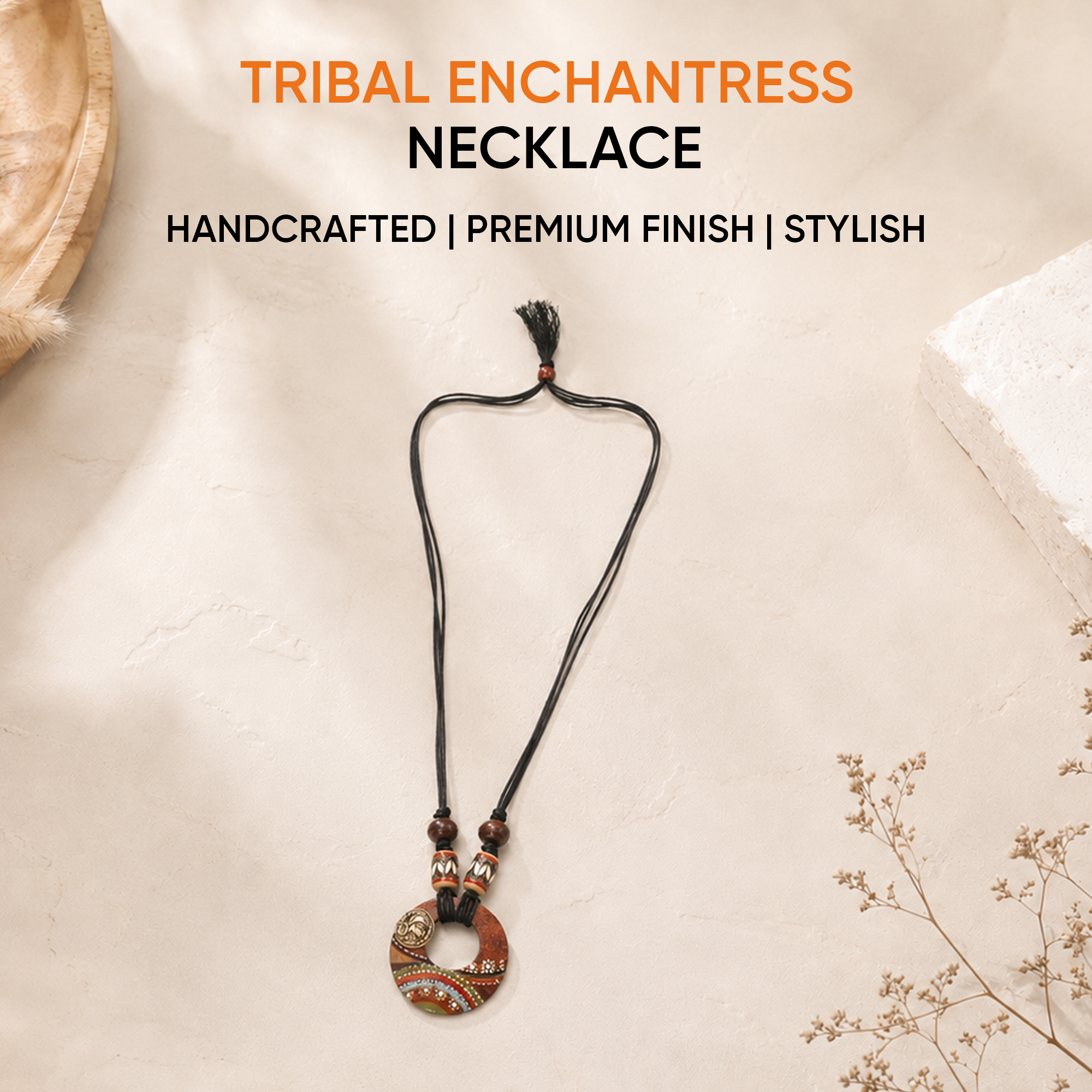 Tribal Enchantress  Handcrafted Ethnic Necklace