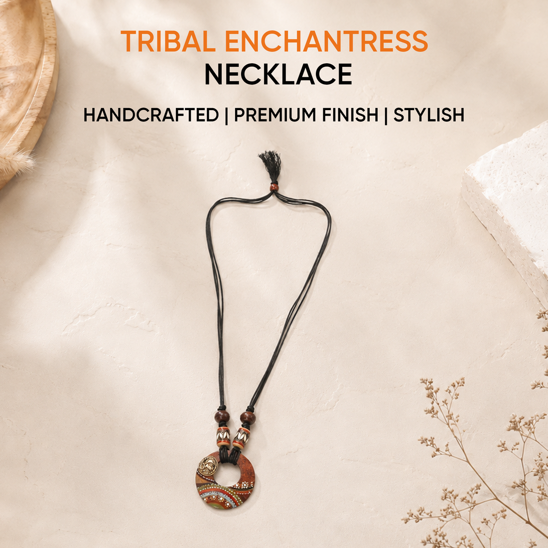 Tribal Enchantress  Handcrafted Ethnic Necklace