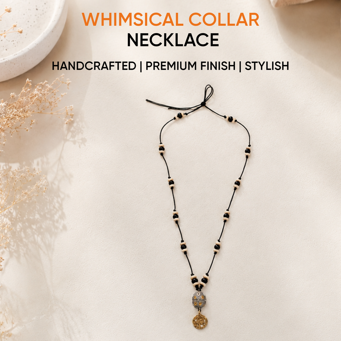 Whimsical Woodland Collar Handcrafted Ethnic Necklace