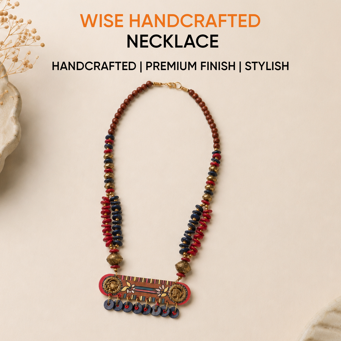 The Wise' Handcrafted Tribal Dhokra Necklace