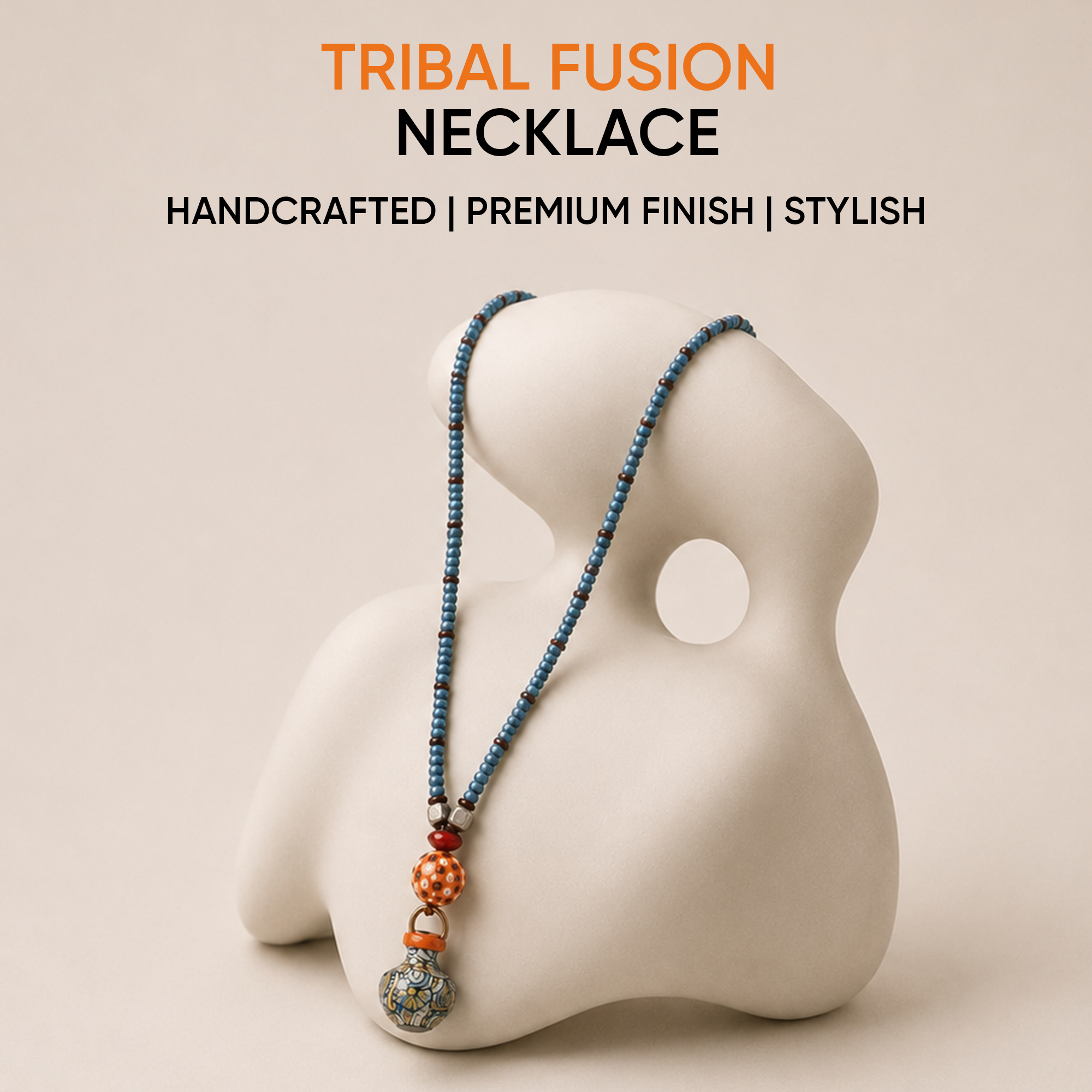 Tribal Fusion  Handcrafted Ethnic Necklace