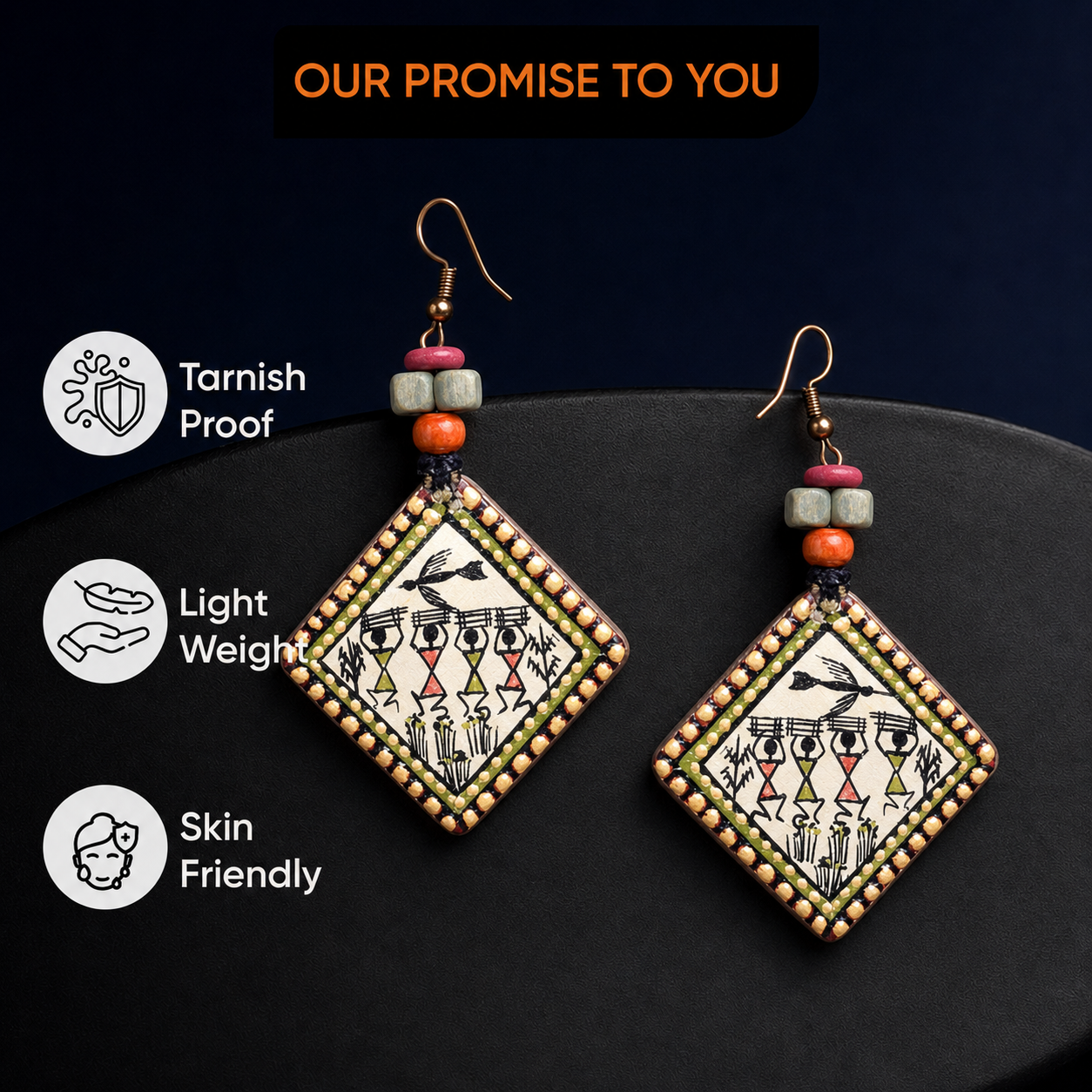Jeda-II Tribal Art Earrings