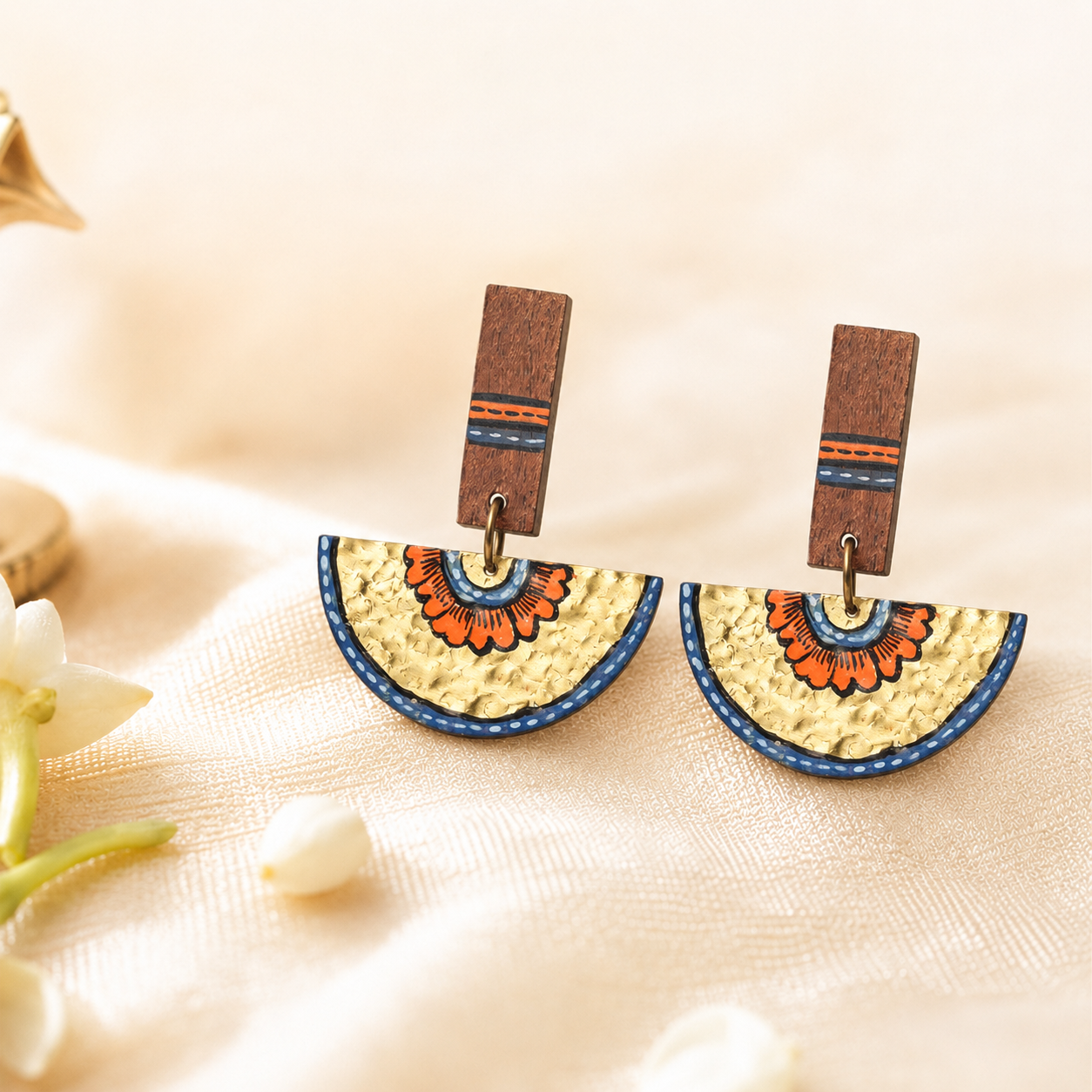 The Majestic Moon Handcrafted Tribal Earrings