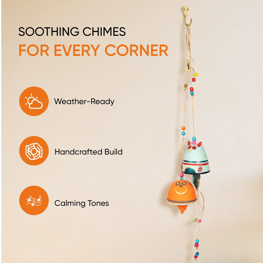 Handcrafted Terracotta Cow Bells S02