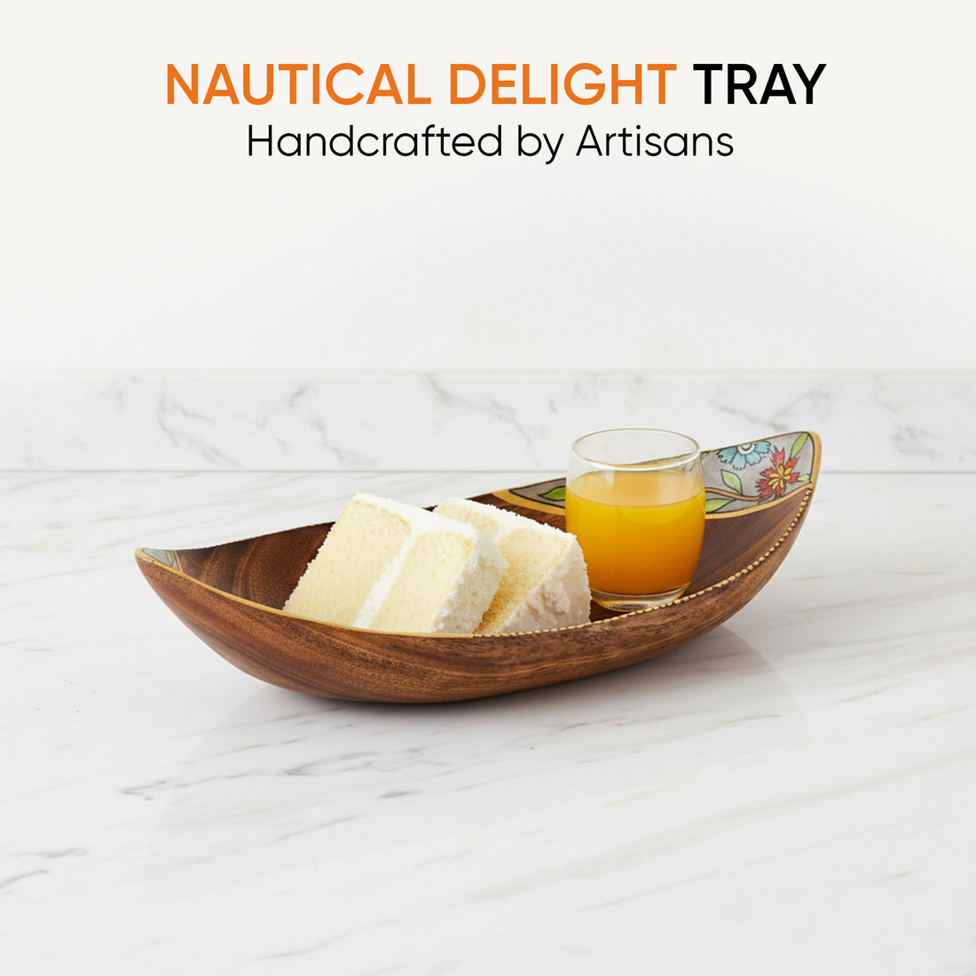 Nautical Delight Wooden Snack Tray