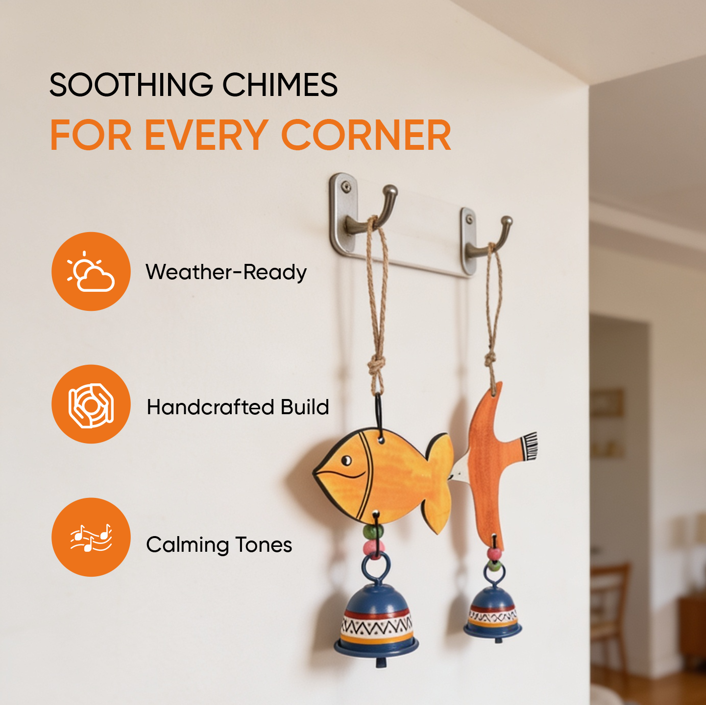 Ocean & Sky Harmony Wind Chime Set
