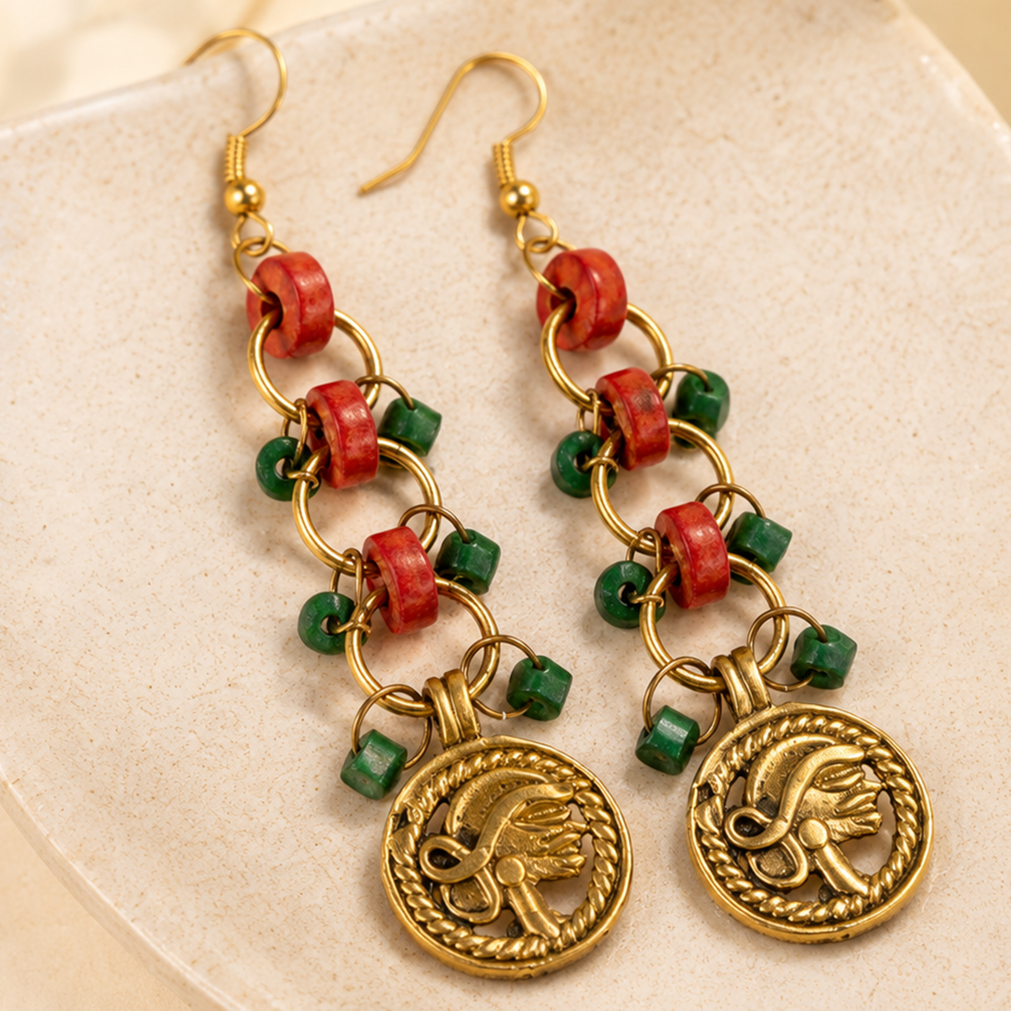 The Sun Queen Handcrafted Earrings