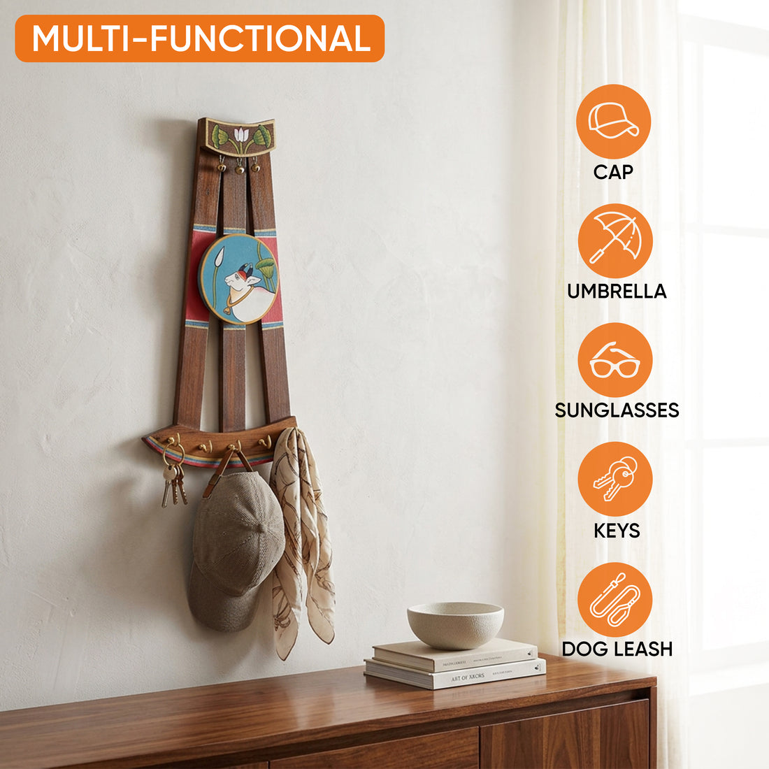 Pichhwai cow key hangers (14x7x2)