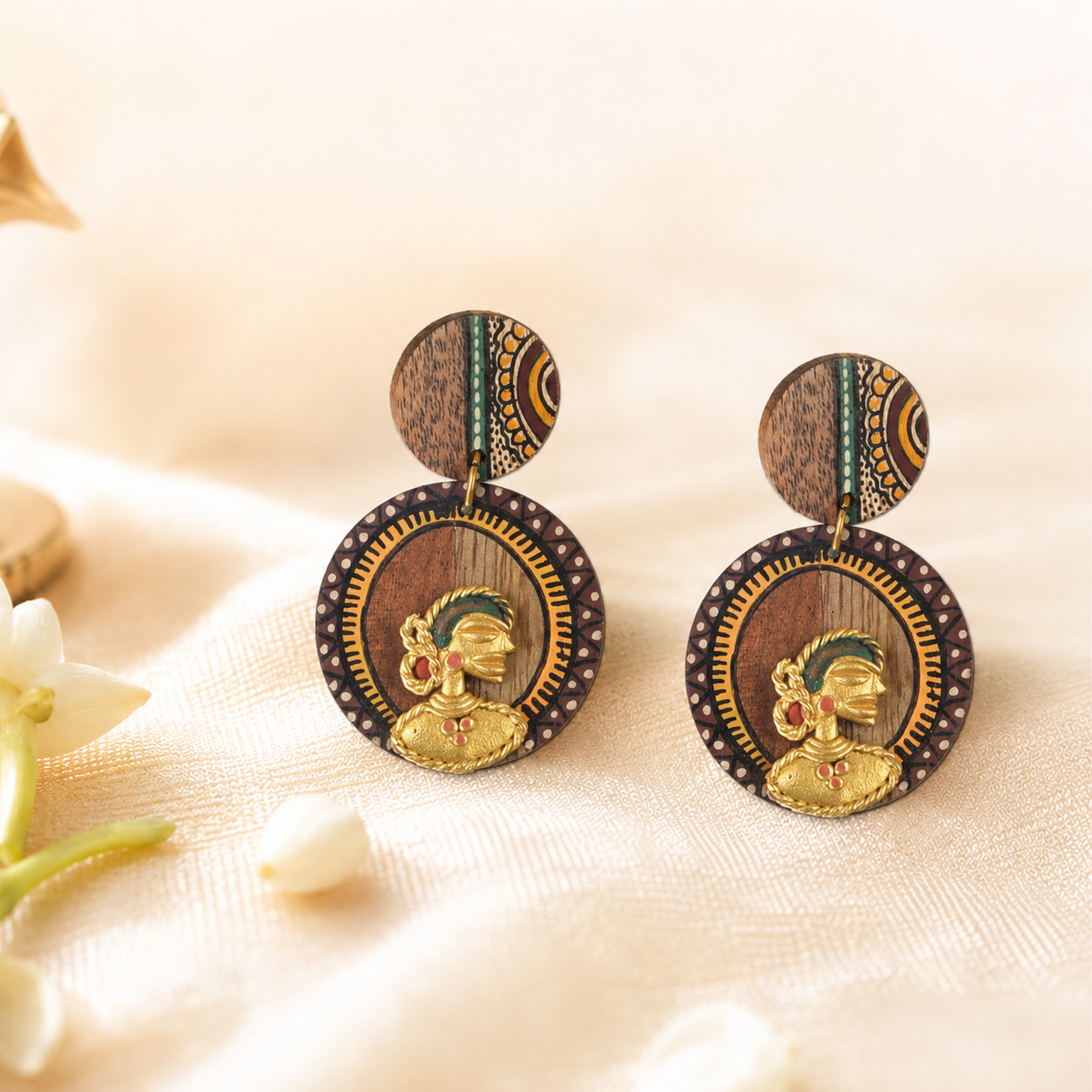 Queen Jade Handcrafted Earrings
