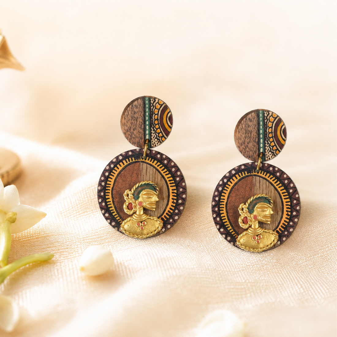 Queen Jade Handcrafted Earrings