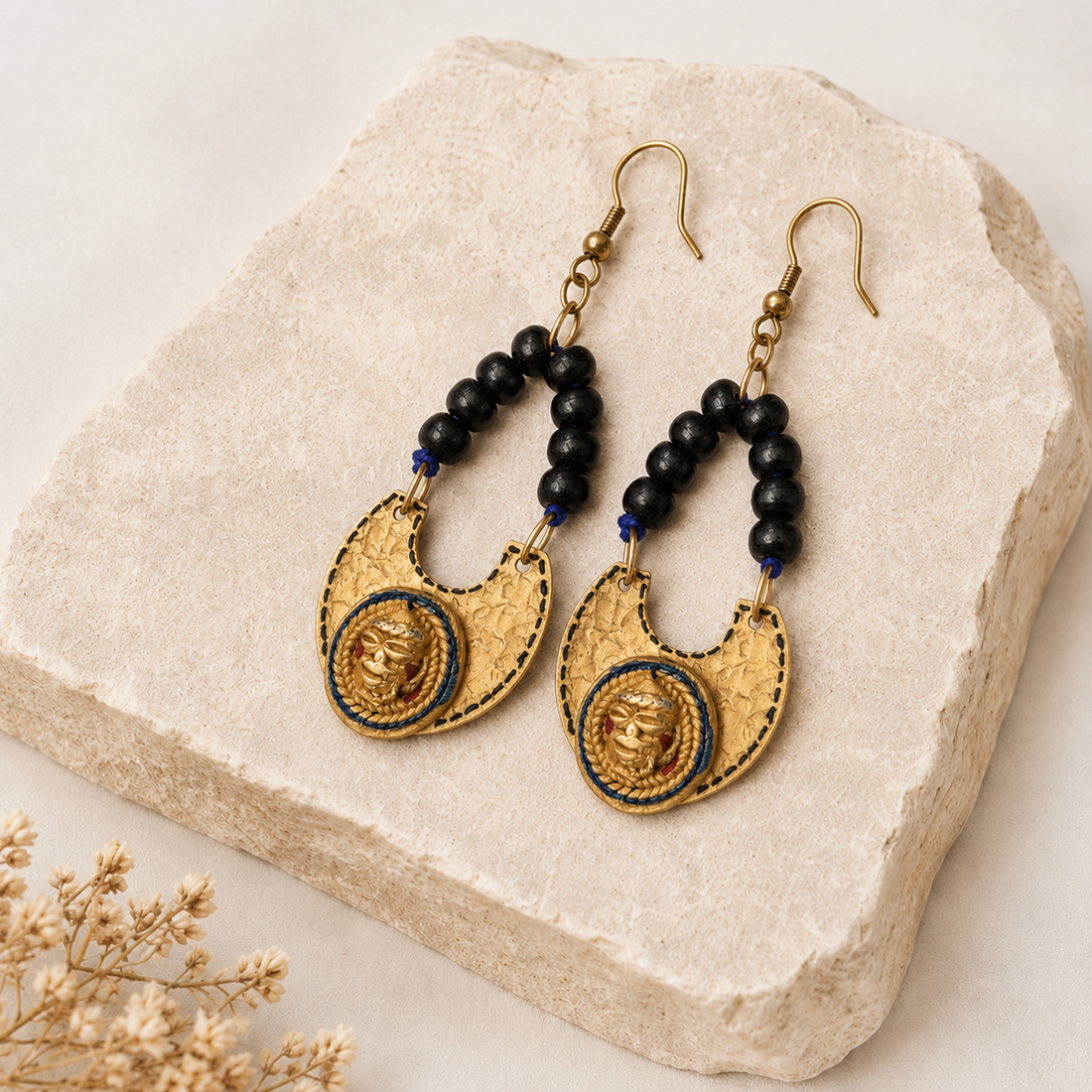 The Moon Queen Handcrafted Tribal Earrings