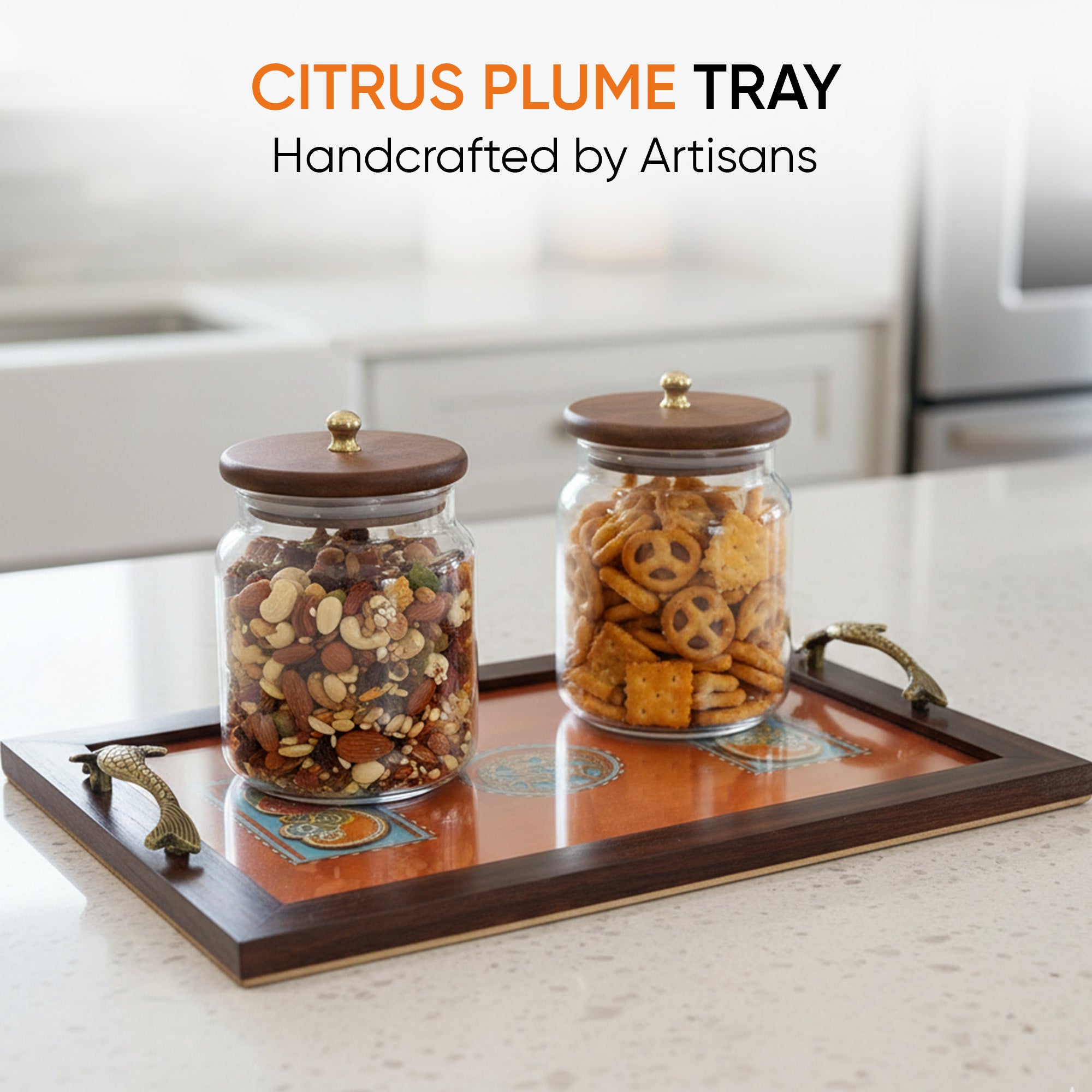 Citrus Plume Tray