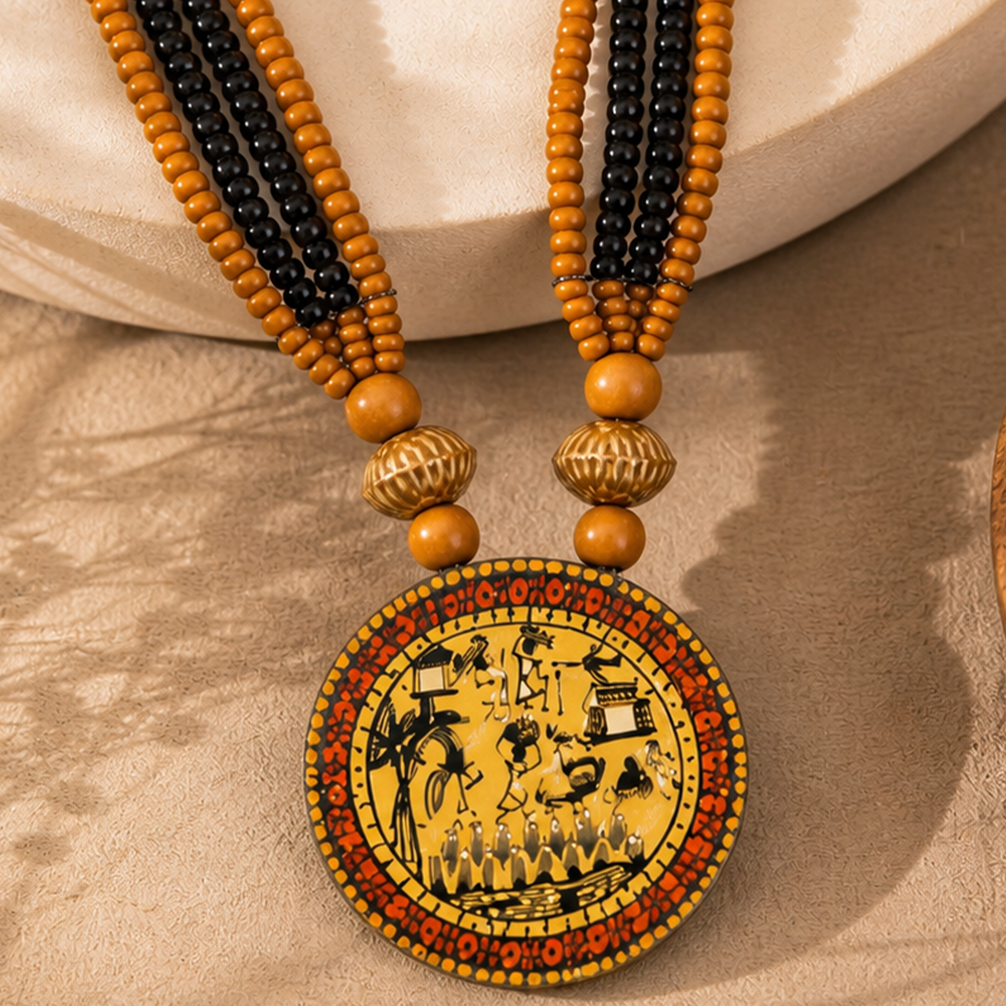 Zuri Tribal Art Necklace
