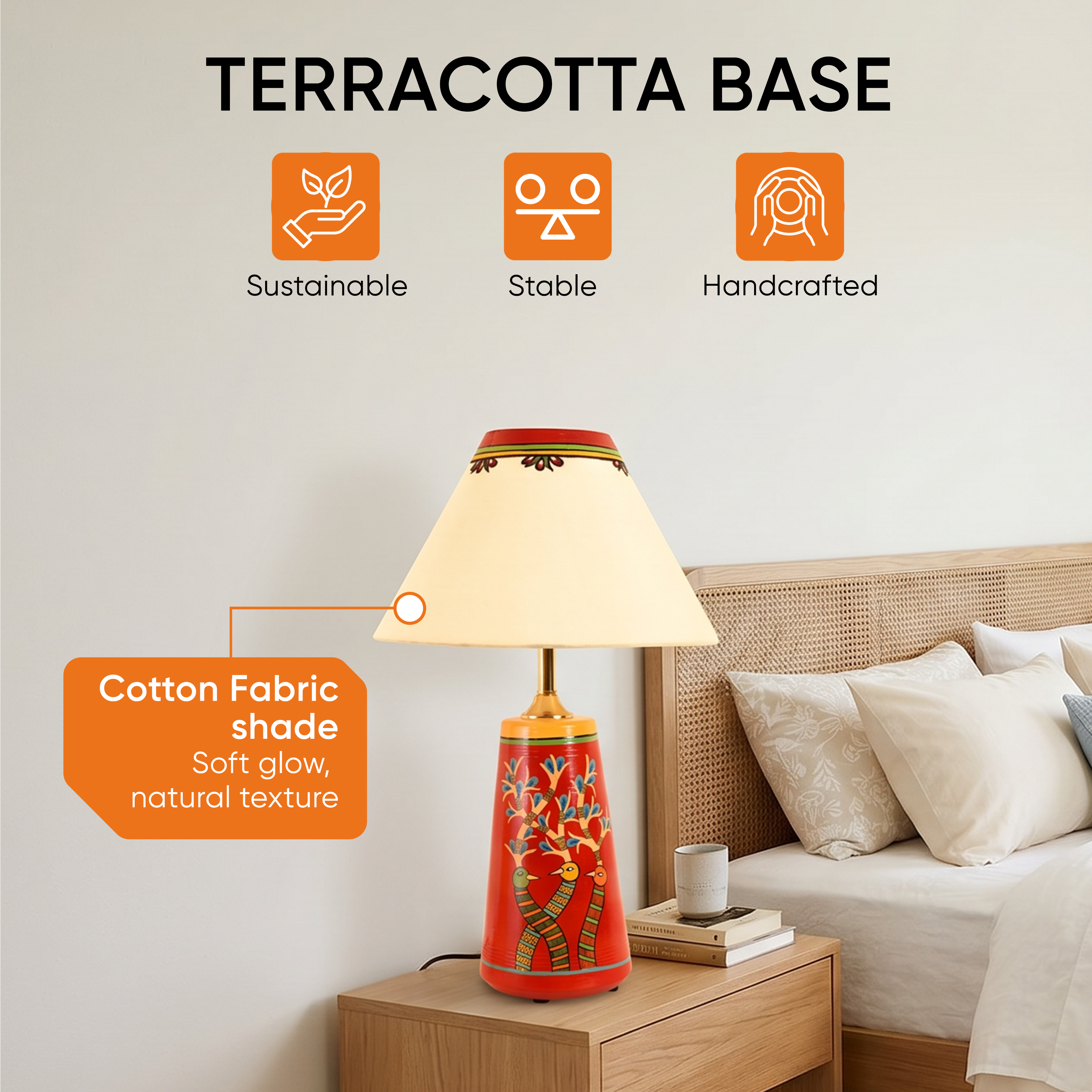 Chirping Birds Pyramid table Lamp