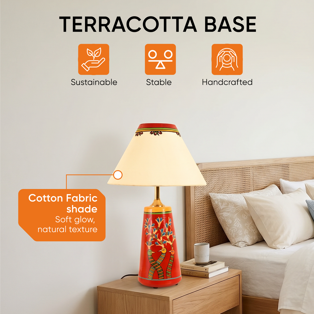 Chirping Birds Pyramid table Lamp
