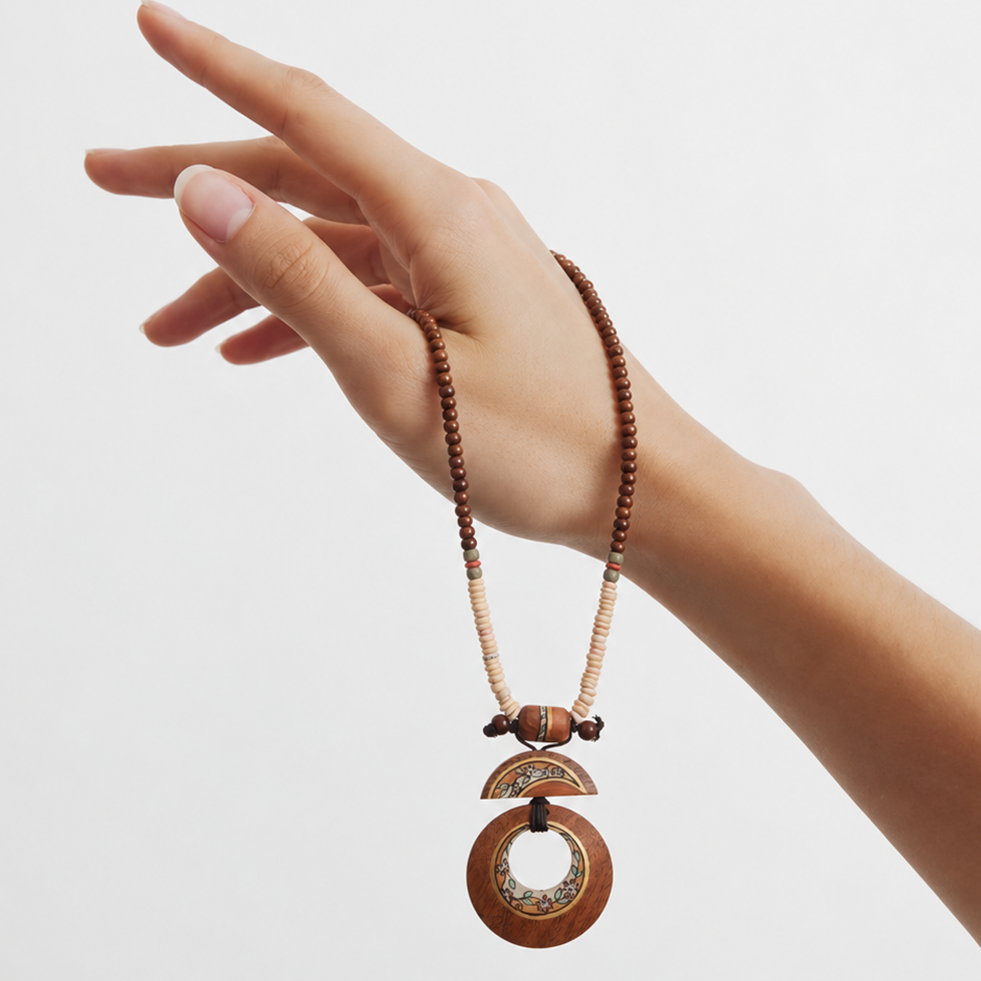 Whimsical Woodland Pendant Handcrafted Ethnic Necklace