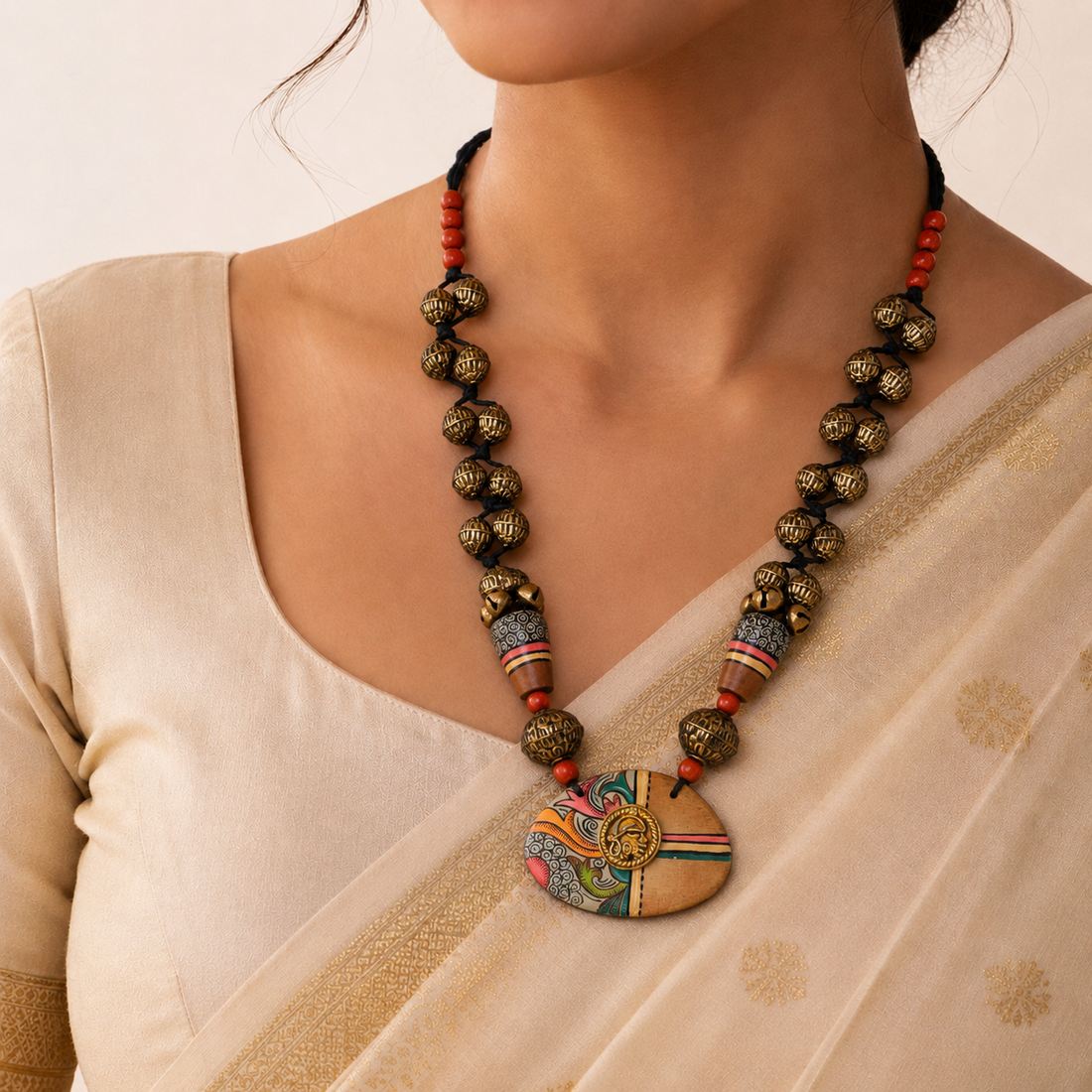 Blossom Brass Charm Necklace